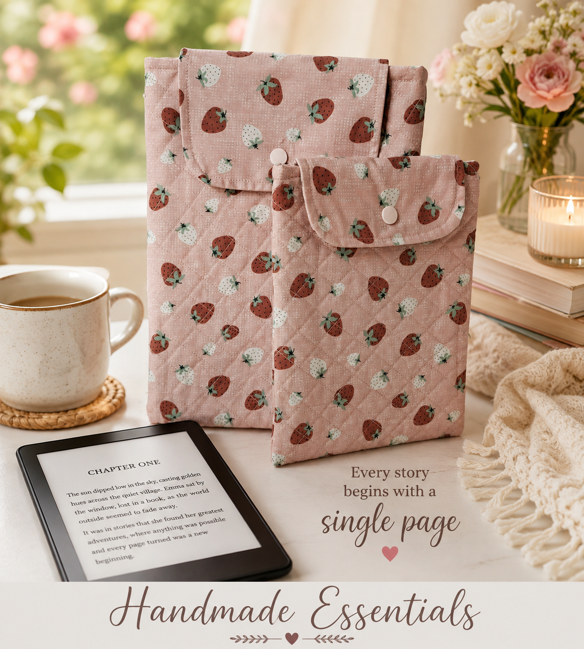 Quilted E-Reader and Tablet Sleeves