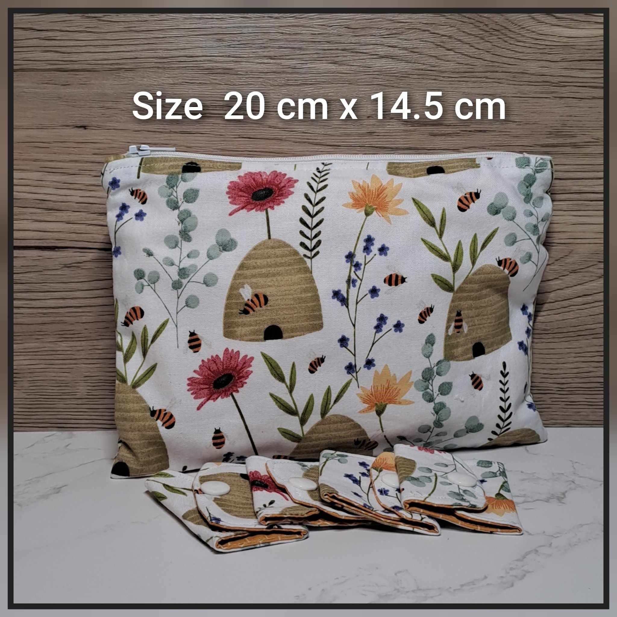 Zipper Pouch with cord holders