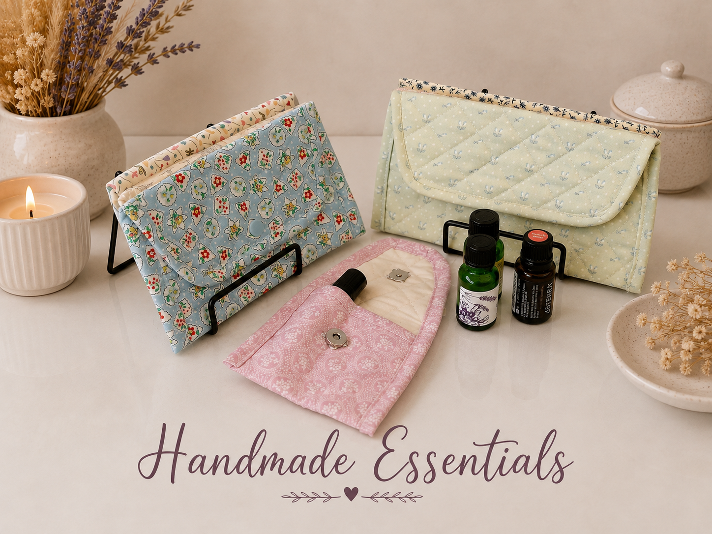 Quilted Essential Oil Holders