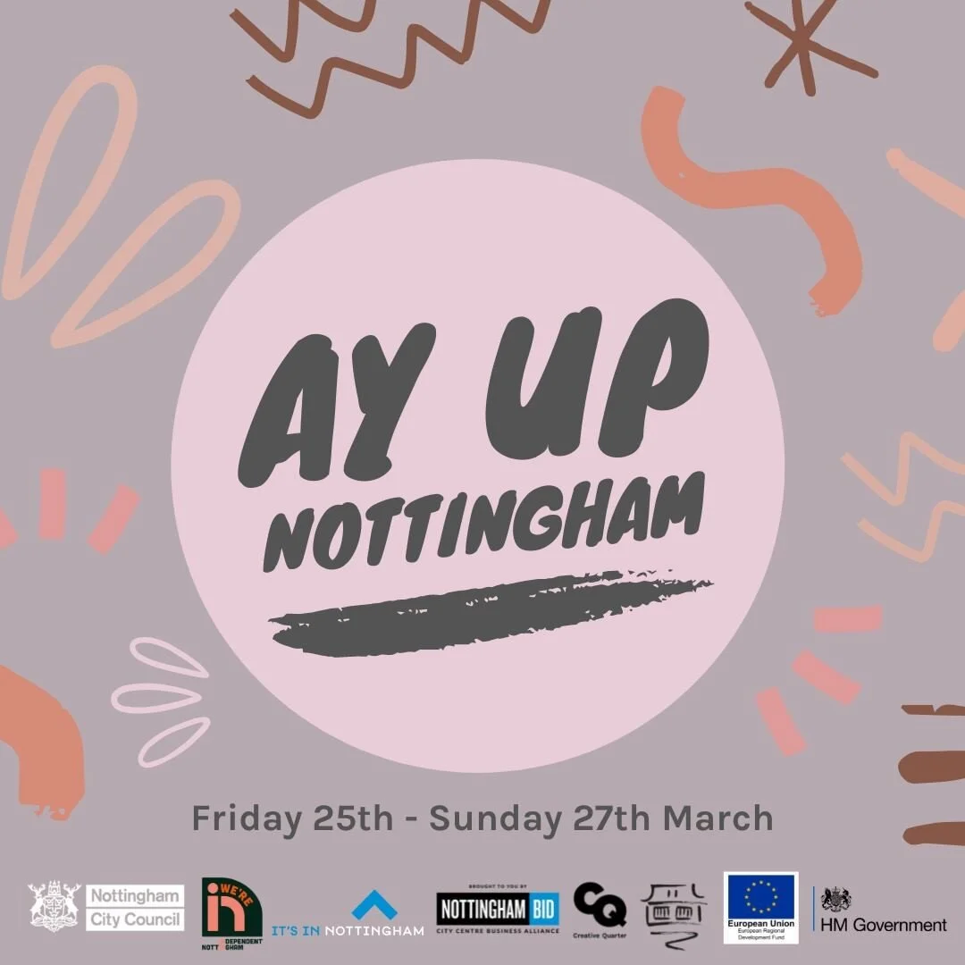 Nottingham's first Ay-Up Market will take place at Old Market Square and in the CQ at 
@sneinton_market_avenues at the end of March. Traders can now apply for FREE pitches for either site. Deadline for applications is Friday 11 February. Apply via th