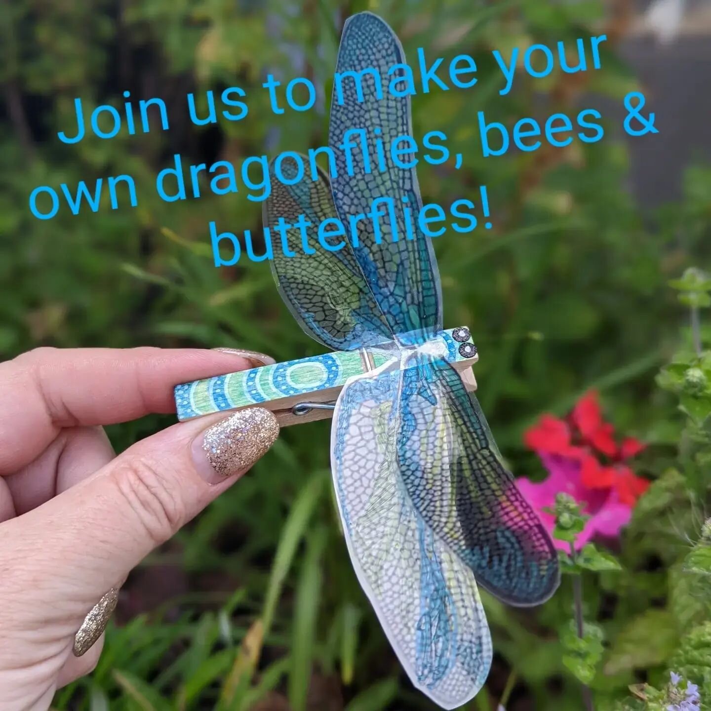 Looking forward to flutterby-Friday! 🦋🐝 ... Come and make your own dragonflies, bees and butterflies with us in Seaford Avenue Park, Wollaton between 10am and 1pm THIS Friday, 5th August! We'll be celebrating the new play area with lots of FREE act