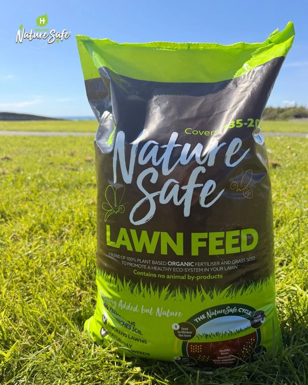Proud to give your lawn the care it deserves-naturally. 🌱💚 

Nature Safe Lawn Feed is enriched with seaweed and helps build a greener, healthier lawn while working in harmony with nature. Strong roots, vibrant growth, and a lawn you can feel good a
