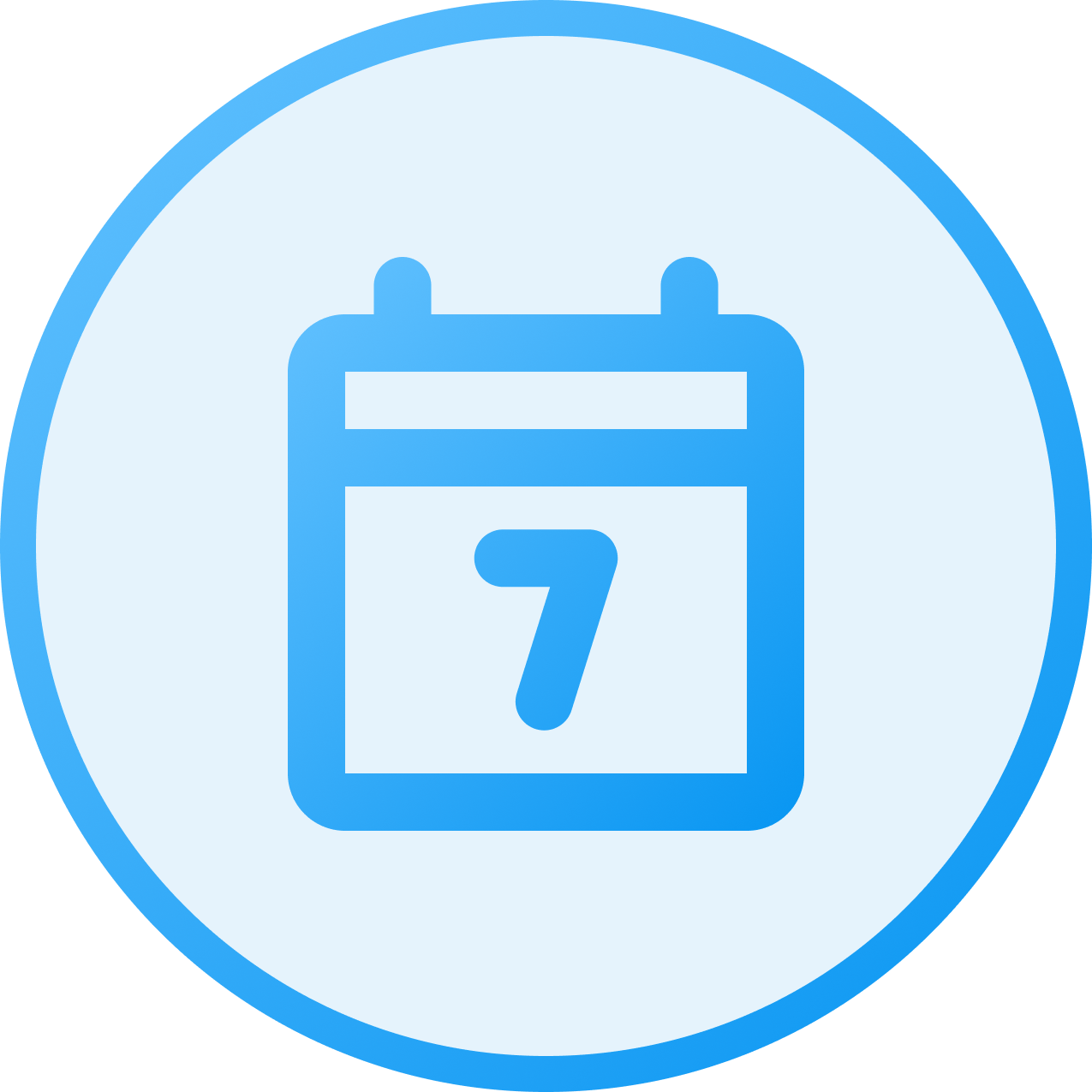Calendar icon displaying the date July 7th.
