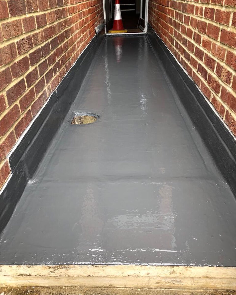 Repairs and waterproofing membrane applied to the walkways #liquidroofing #waterproofing #flatroofingspecialists #roofingcontractor #refurbishment #liquidmembrane #liquidwaterproofing