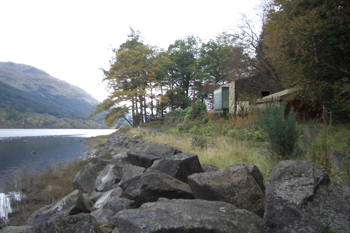 Shoreline of Loch Voil. Loch Lomond Trossachs National Park