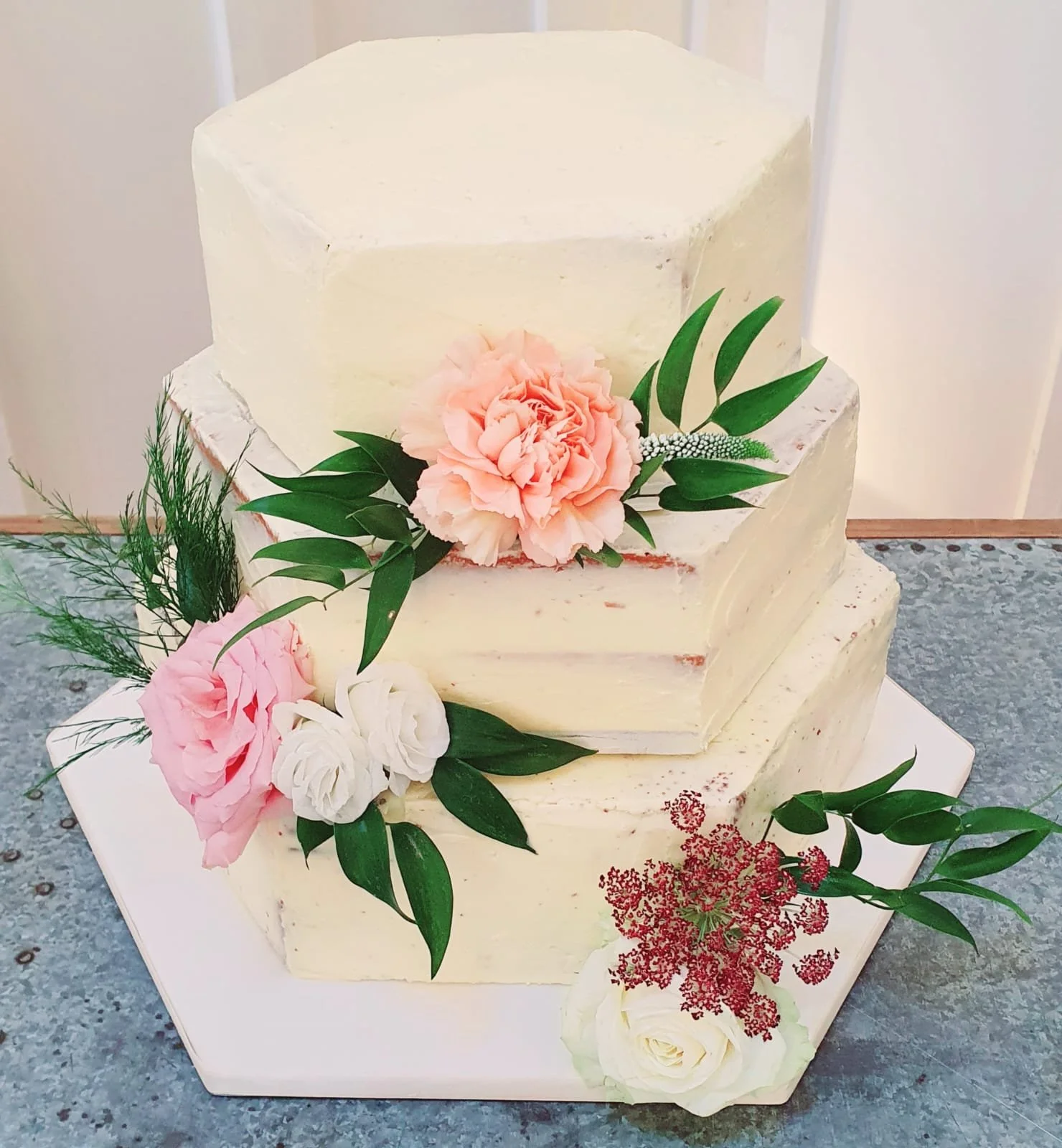 Buttercream wedding cake