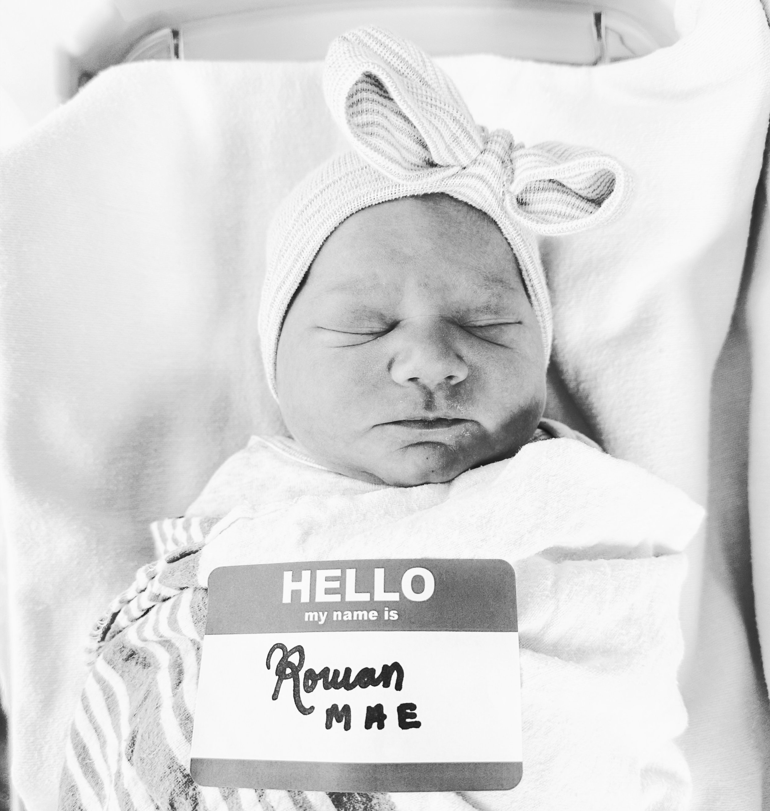 We&rsquo;ve been pretty quiet over here because life seems to be happening in warp speed and we&rsquo;re just trying to keep up. But definitely wanted to take a minute to introduce the bow that has officially wrapped up our family. 

Rowan (Row) Mae 