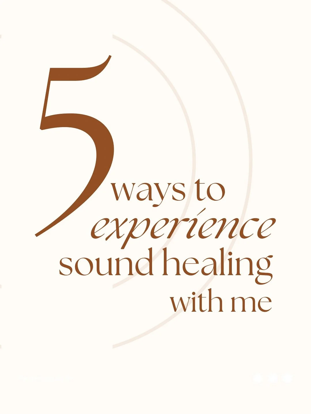 ✨ Weaving in that #5 energy all month long ✨

Swipe through to see the 5 ways you can experience sound healing with me as I celebrate 5 years of Cleveland Sound Healing. 

And since we&rsquo;re talking 5&hellip; 
Here are 5 of the many benefits you m