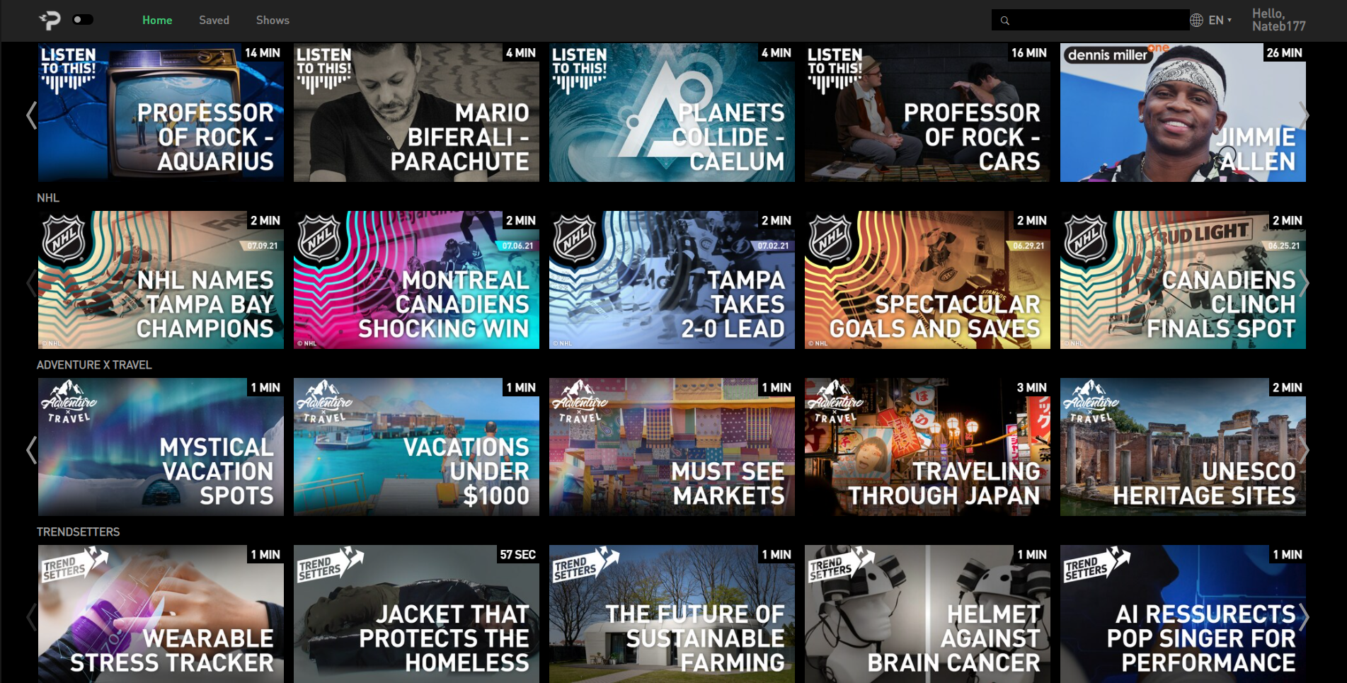 My Portable.tv Designs For Web and Mobile