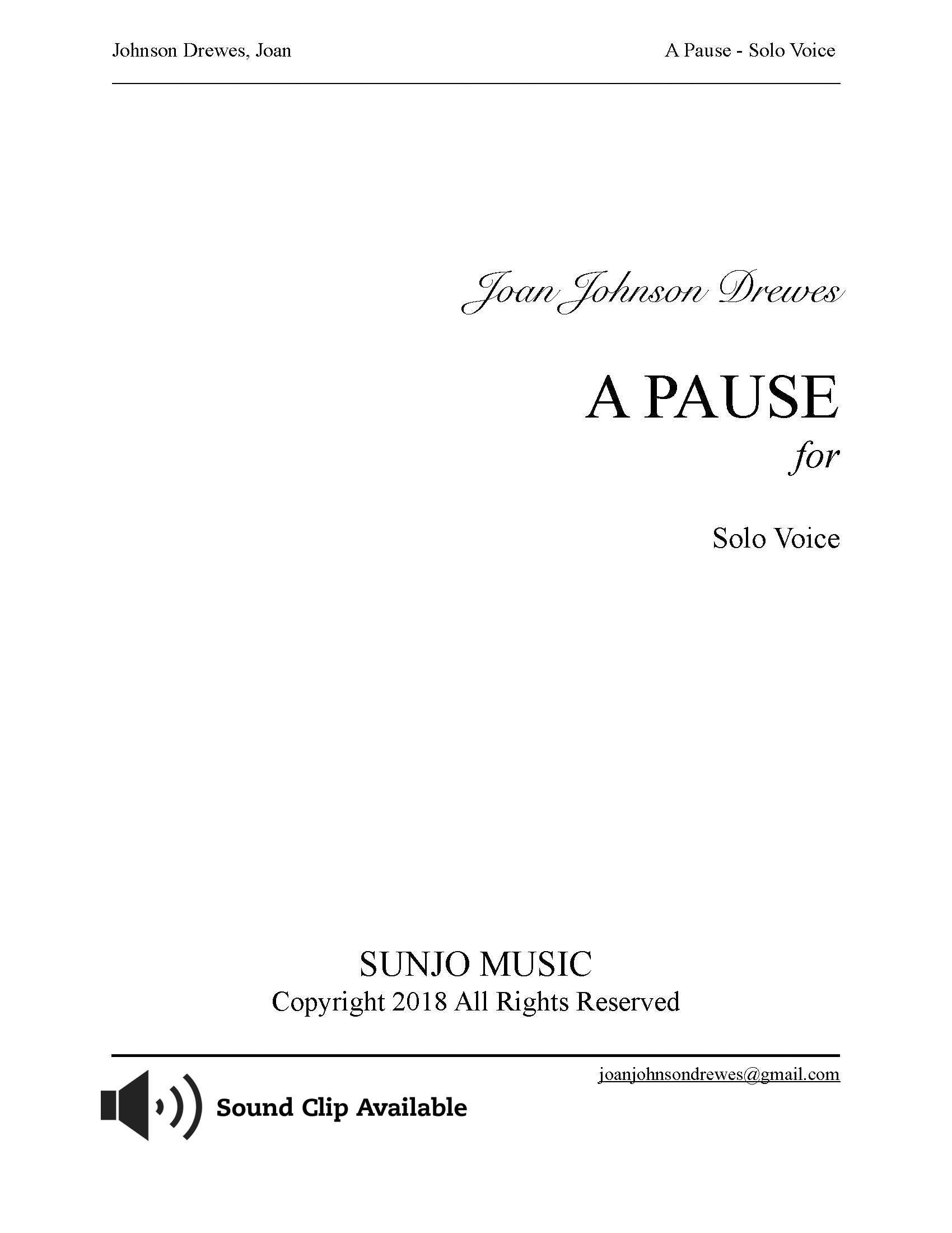 A PAUSE - SOLO