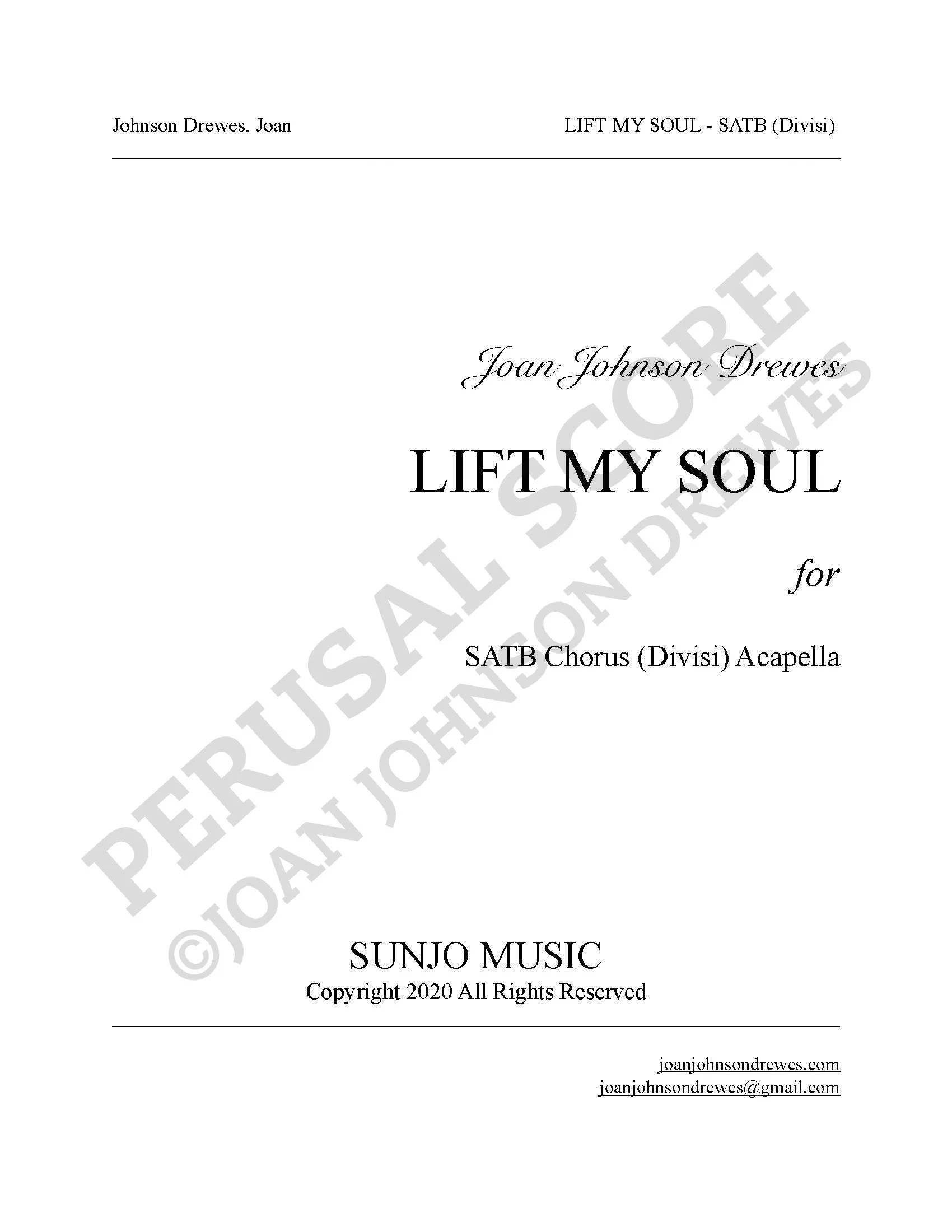 LIFT MY SOUL (Perusal)
