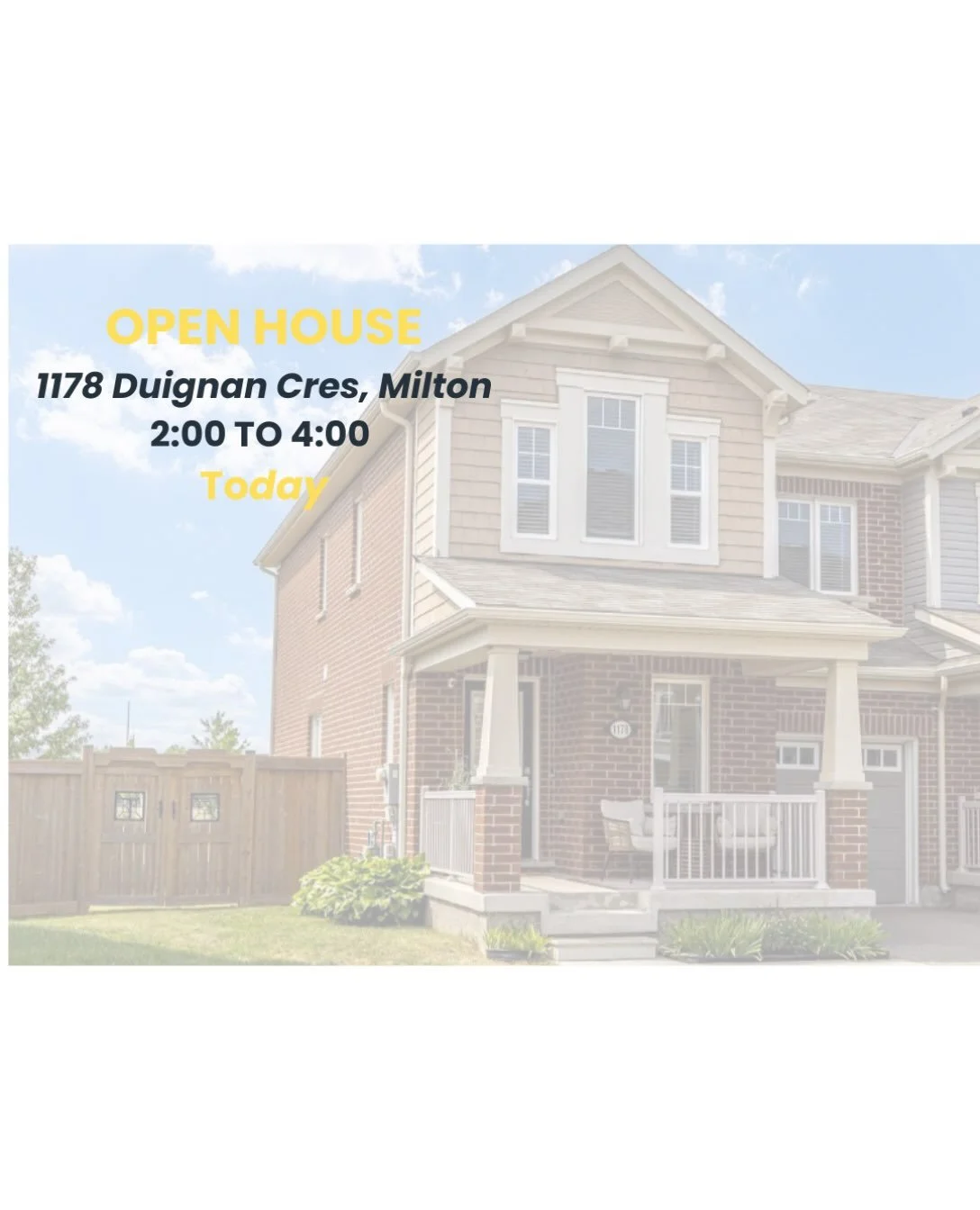 OPEN HOUSE

Pie-shaped lot. No homes behind. End unit.

But wait, there&rsquo;s more:

✨ Architectural Character: Custom wainscoting, coffered ceilings in living/dining areas, and a main floor den. 

✨ Chef&rsquo;s Kitchen: Modern open-concept layout
