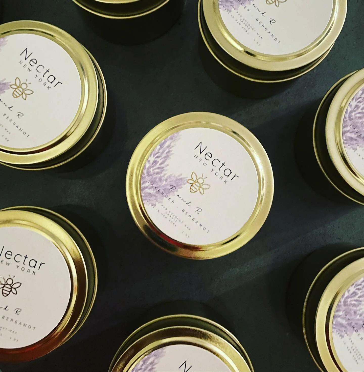 The Baby Bees are on the swarm! 4 oz sets coming soon. #lavender #candles #candlesofinstagram #luxurycandles #soycandles #weddinggifts #morhersday #giftideas