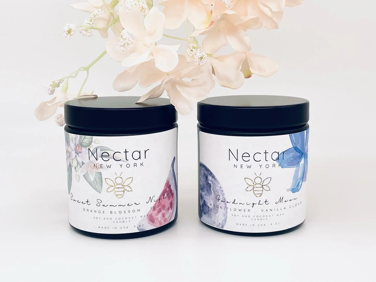 Introducing our 2 newest fragrances &ldquo;Sweet Summer Nights&rdquo; (orange/fig) and &ldquo;Goodnight Moon&rdquo; (moon flower/vanilla cloud)! Perfect night cap for those calm summer evenings. 😍💆&zwj;♀️#selfcare #candlesofinstagram #handpouredcan