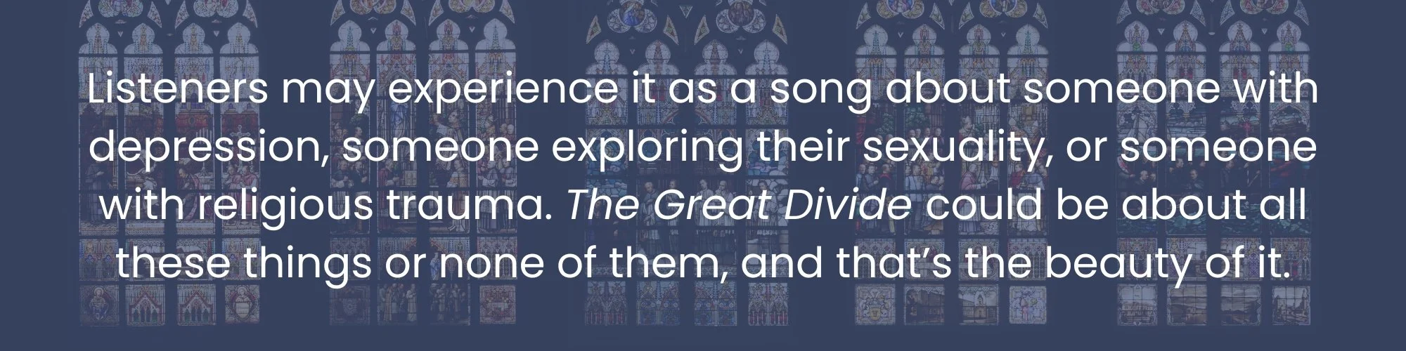 what is the great divide about