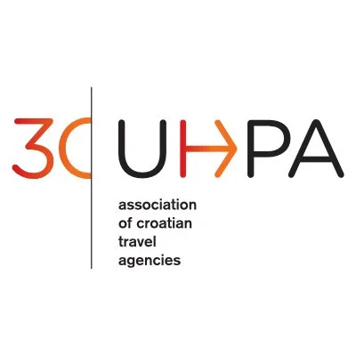 Logo for the Association of Croatian Travel Agencies with the acronym UHPA and the number 30.