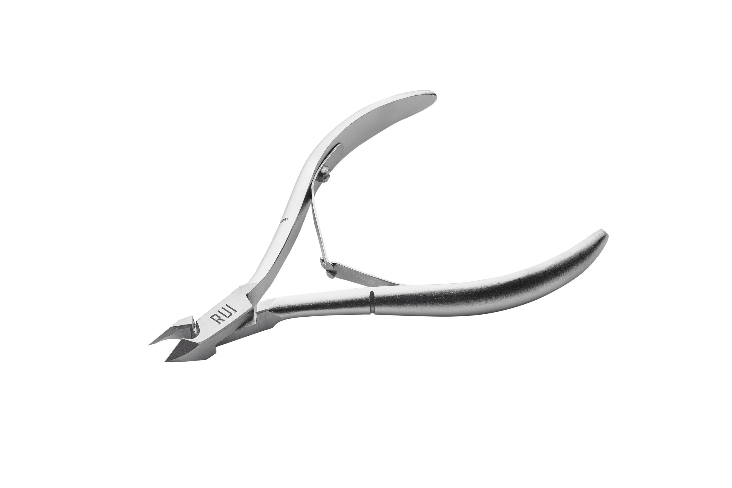 RUI SMITHS Pro Precision Stainless Steel Cuticle Nippers – Half Jaw (Double Spring)