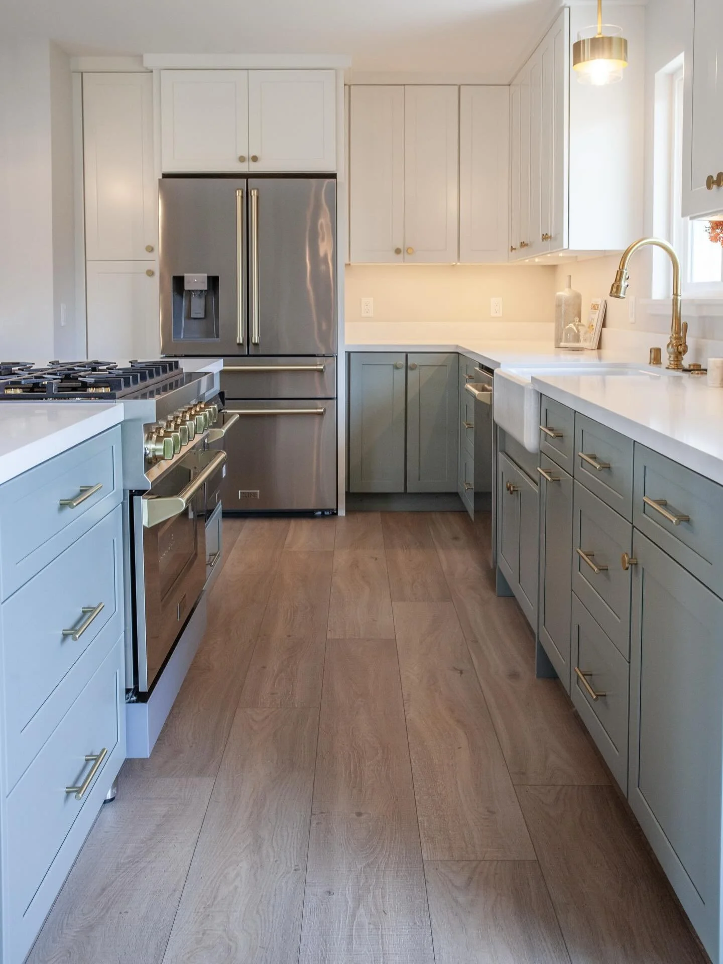 Our newest cabinet line that we carry, Fabuwood, offers great value. Assembled, finished, and ready to install modular cabinetry with custom capabilities and any BM or SW color available. With a short lead time and a lower price point. Perfect for th