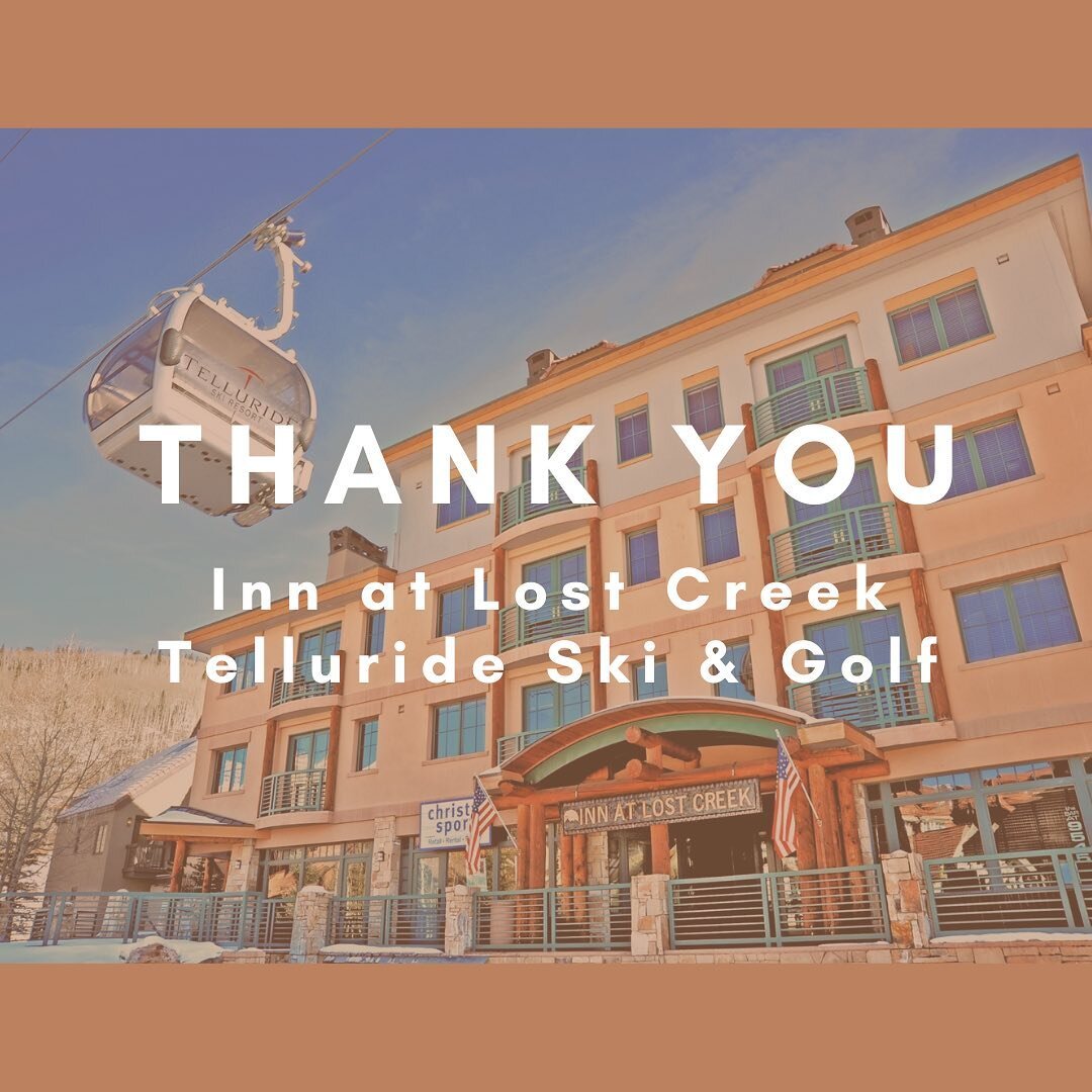 The SMRC staff and board are so grateful to @ialctelluride and @tellurideski for hosting our Interim Executive Director while she is working with us in our Telluride office. Thank you!