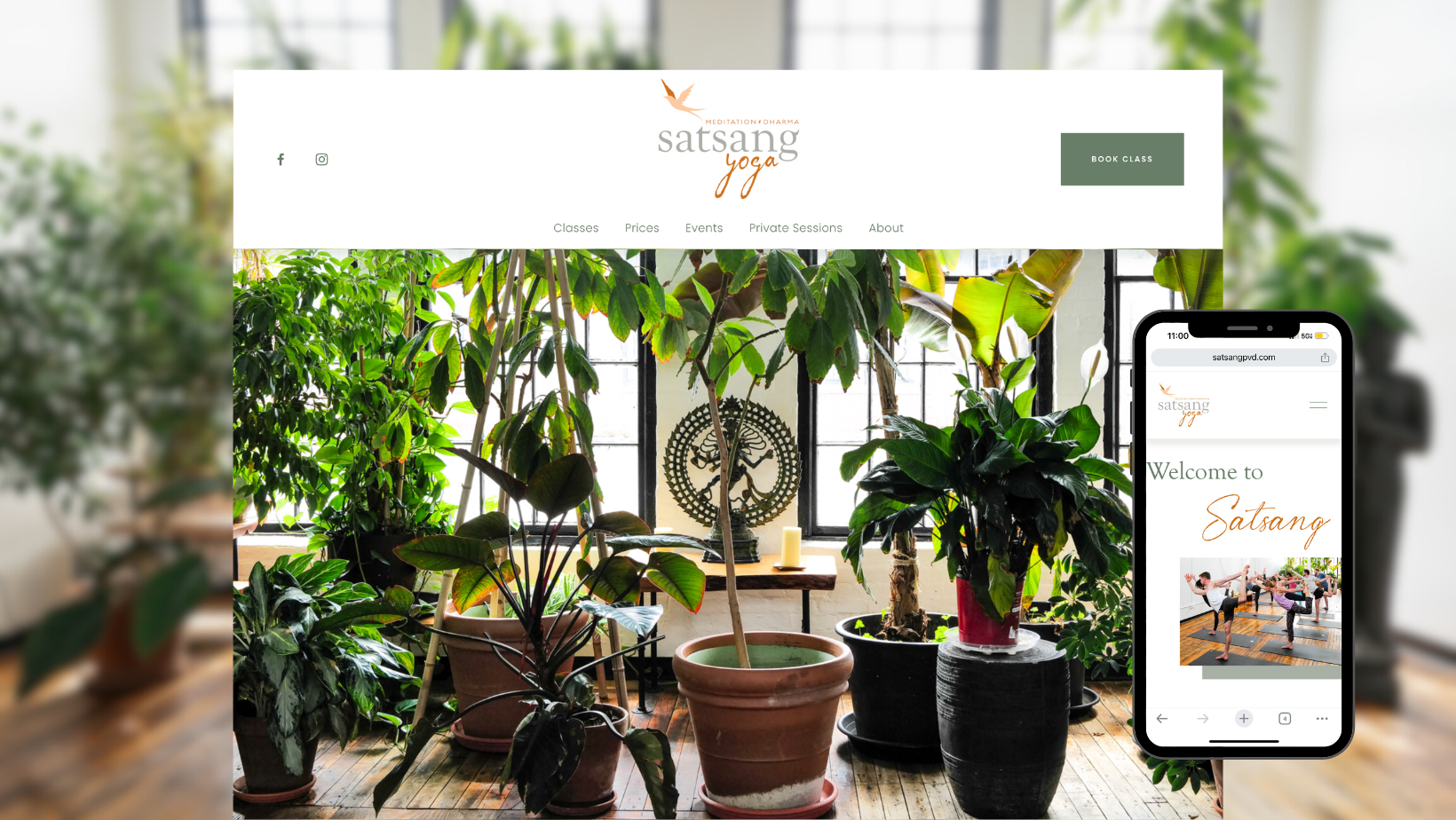 SATSANG YOGA PVD // Social Media Management, Website Redesign & Digital Marketing