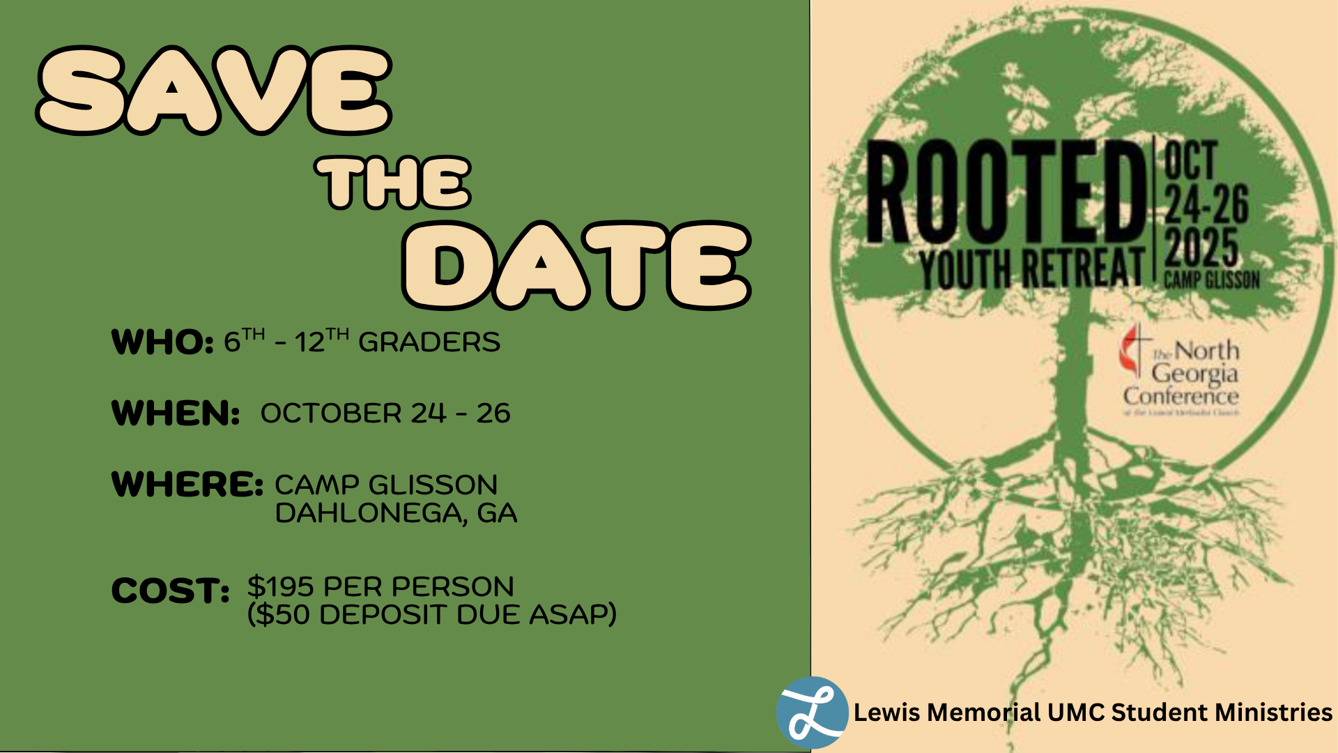 Rooted Retreat - Lewis Memorial Student Ministries