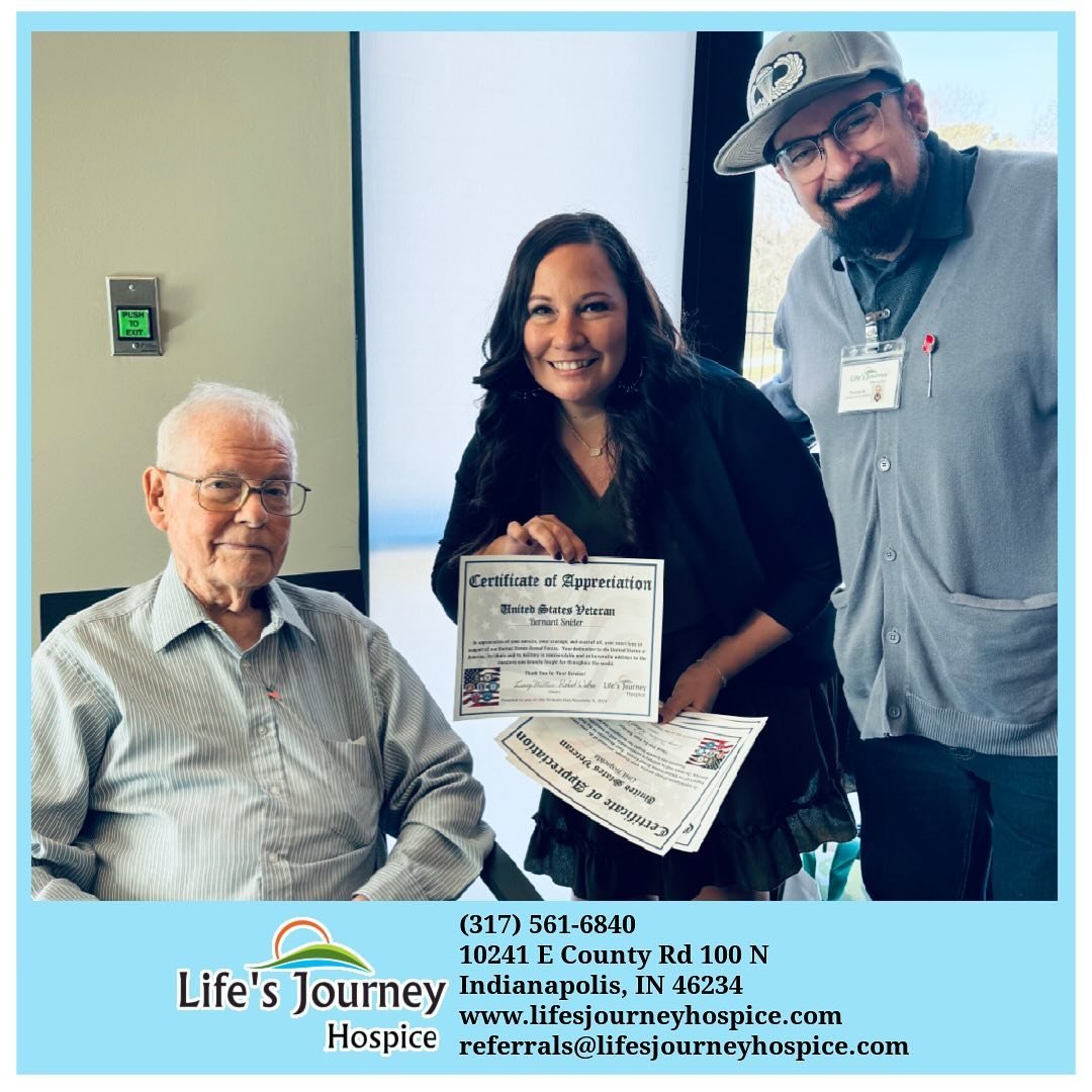 Yesterday in Putnam County, our hospice navigator Lana and chaplain Thomas from Life&rsquo;s Journey Hospice had the privilege of honoring veterans with a special pinning ceremony at Waters, Valaryian, Mill Pond, and Asbury Towers. It was a touching 