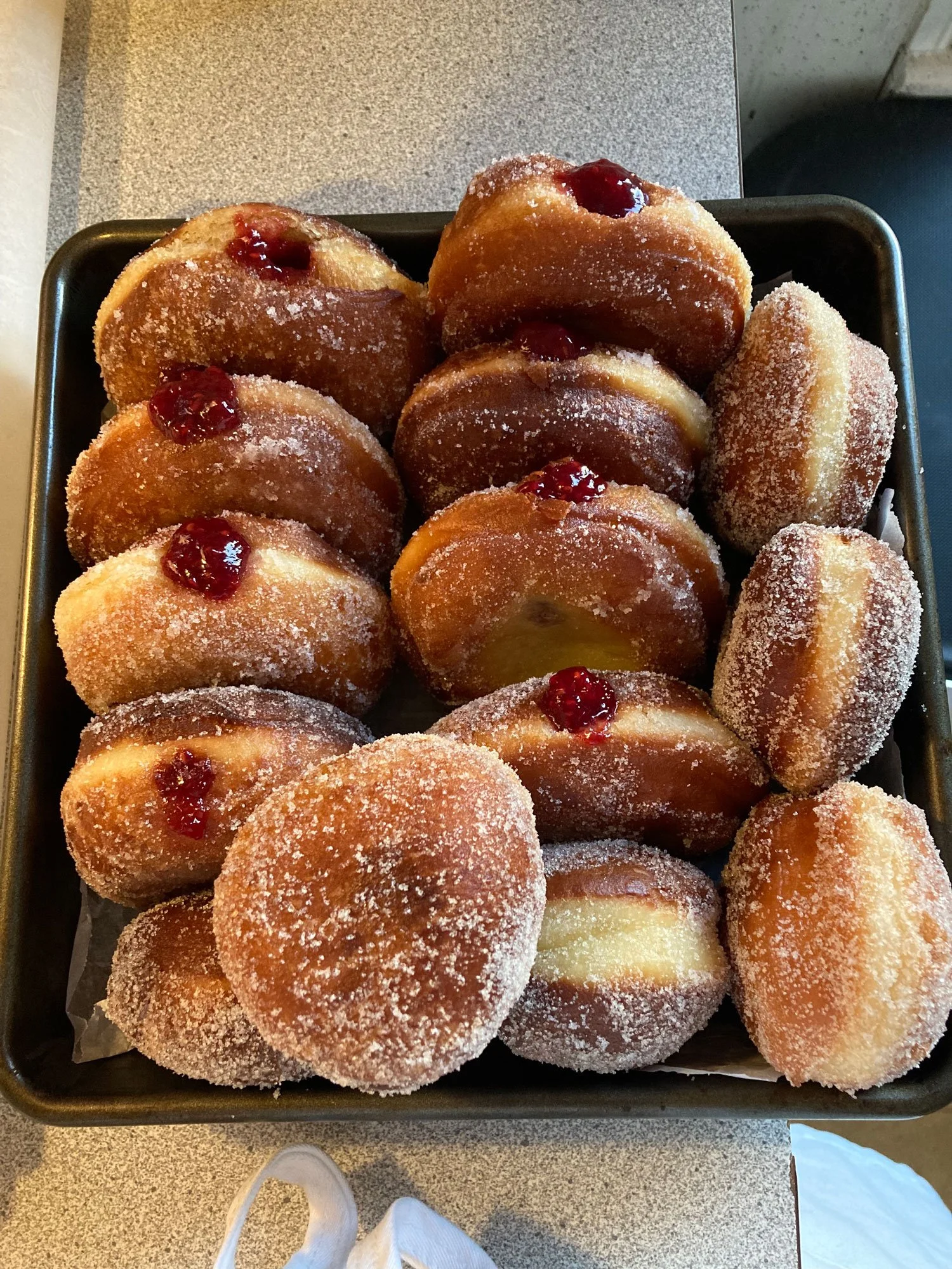 Jelly filled donuts by Bronte