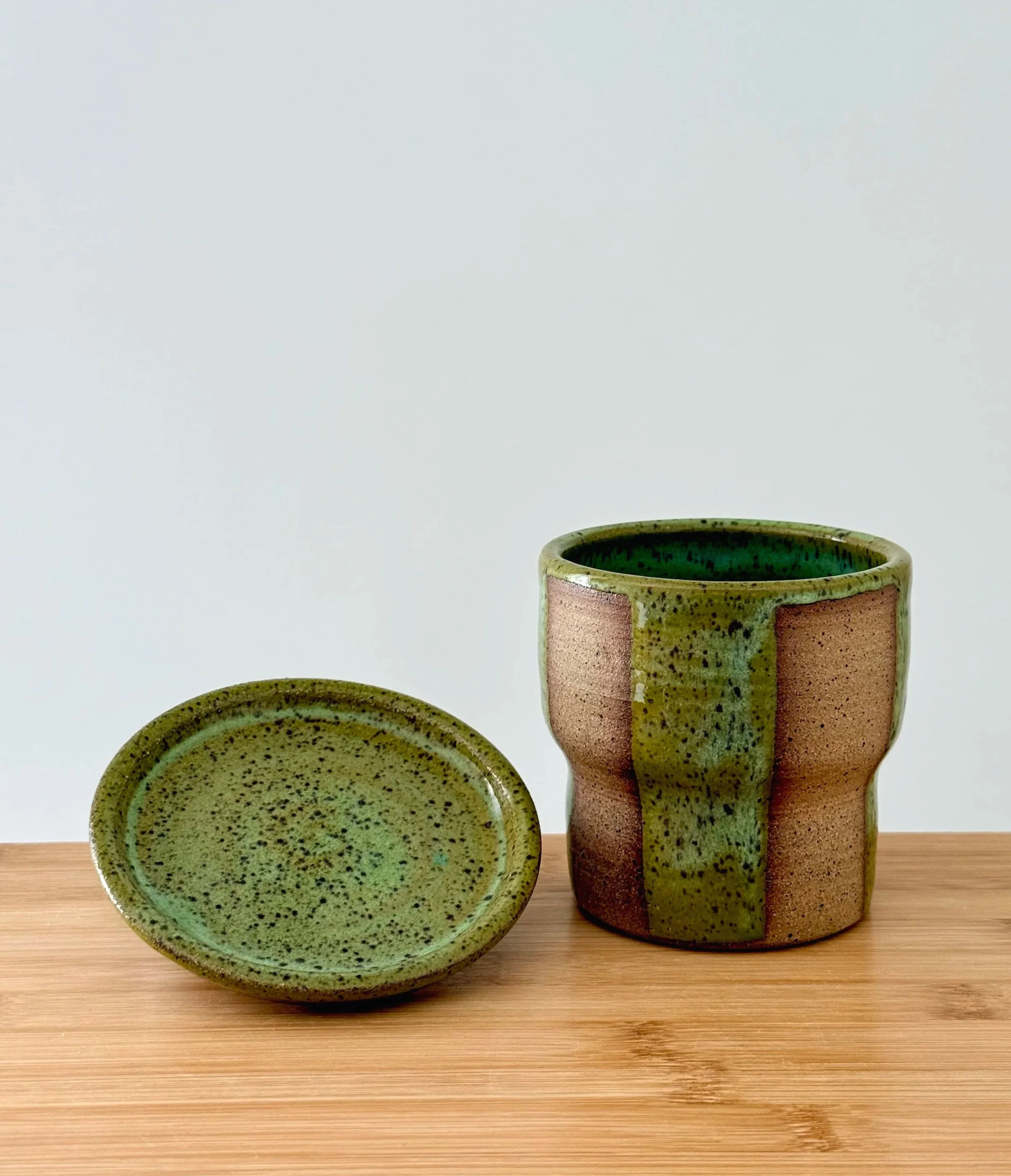 Stacking Stripe Cups & Plate