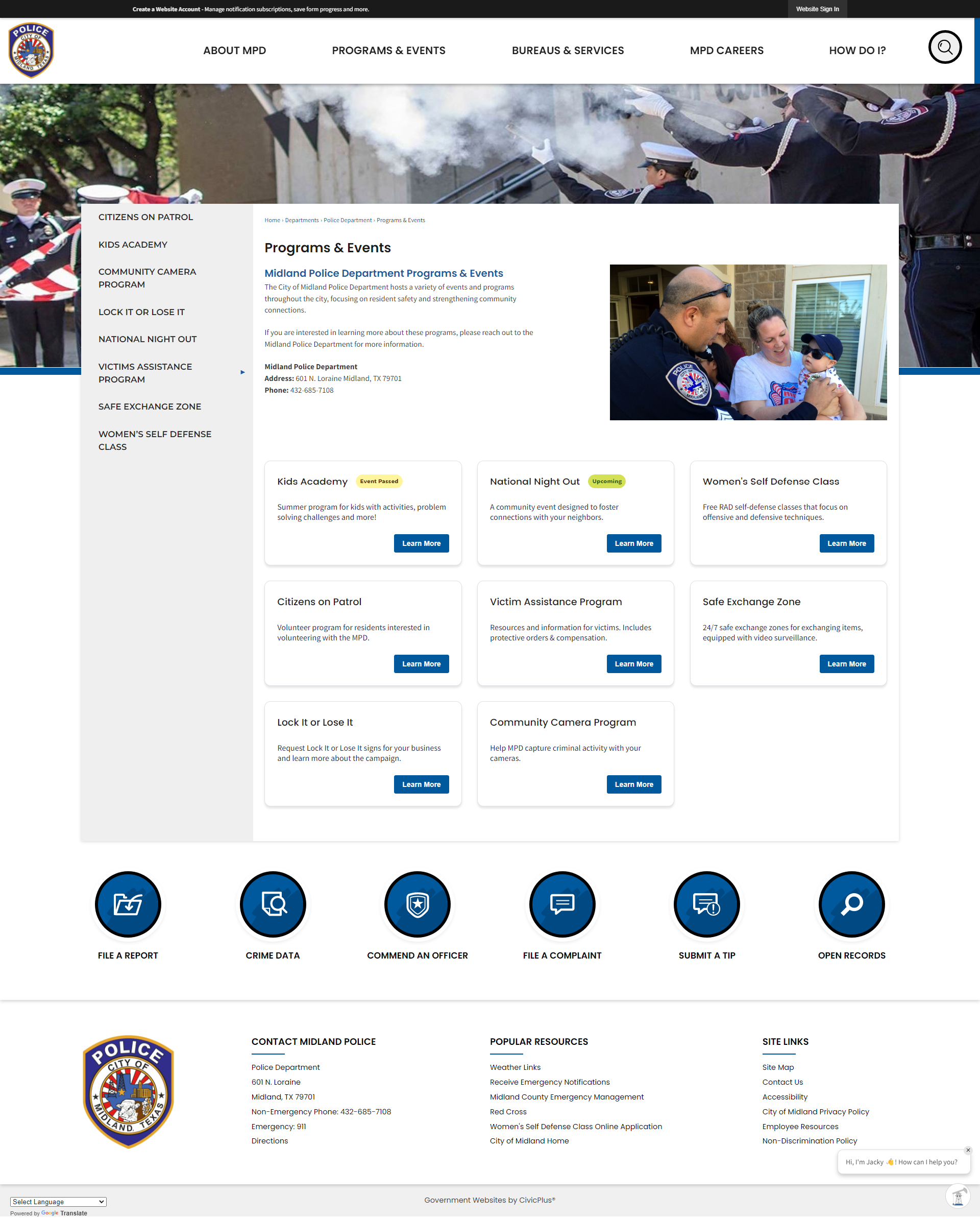 Programs & Events Homepage
