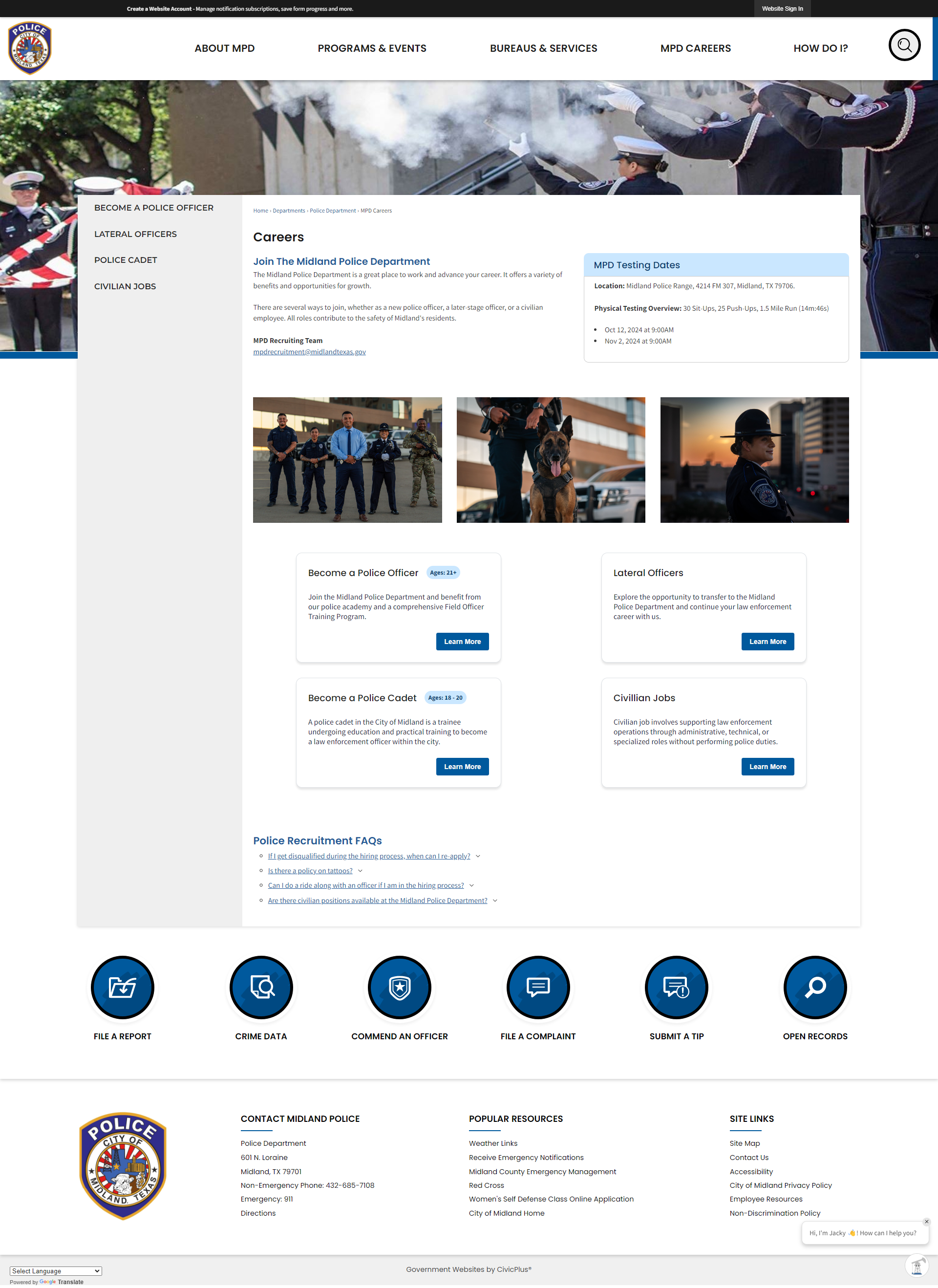 MPD Careers Homepage