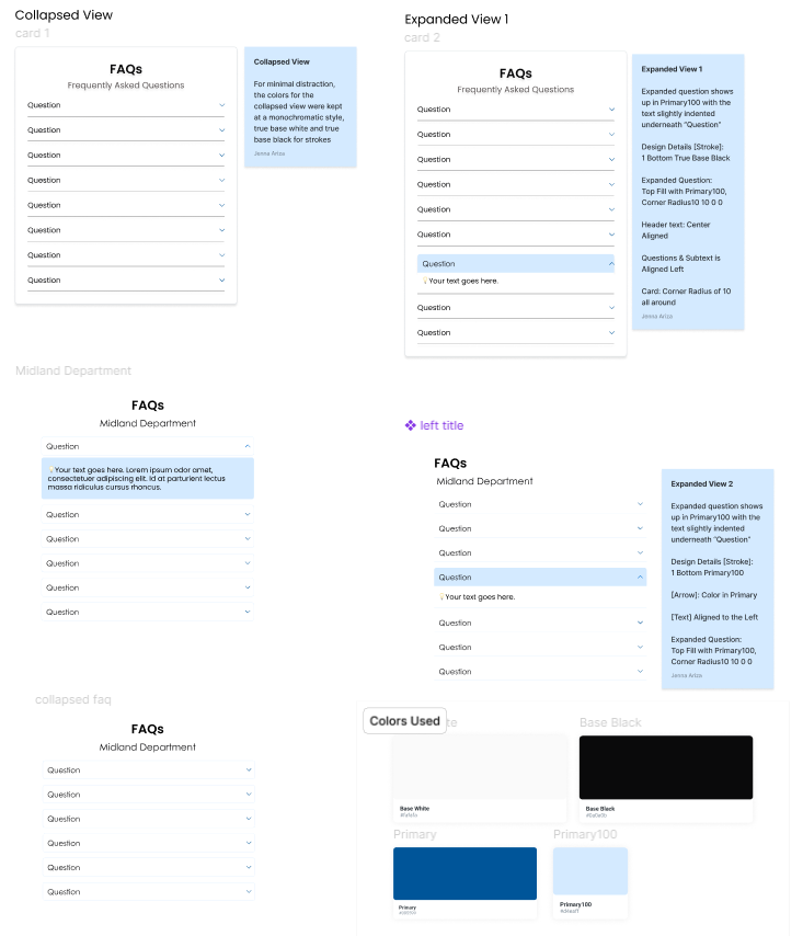FAQ Design Analysis