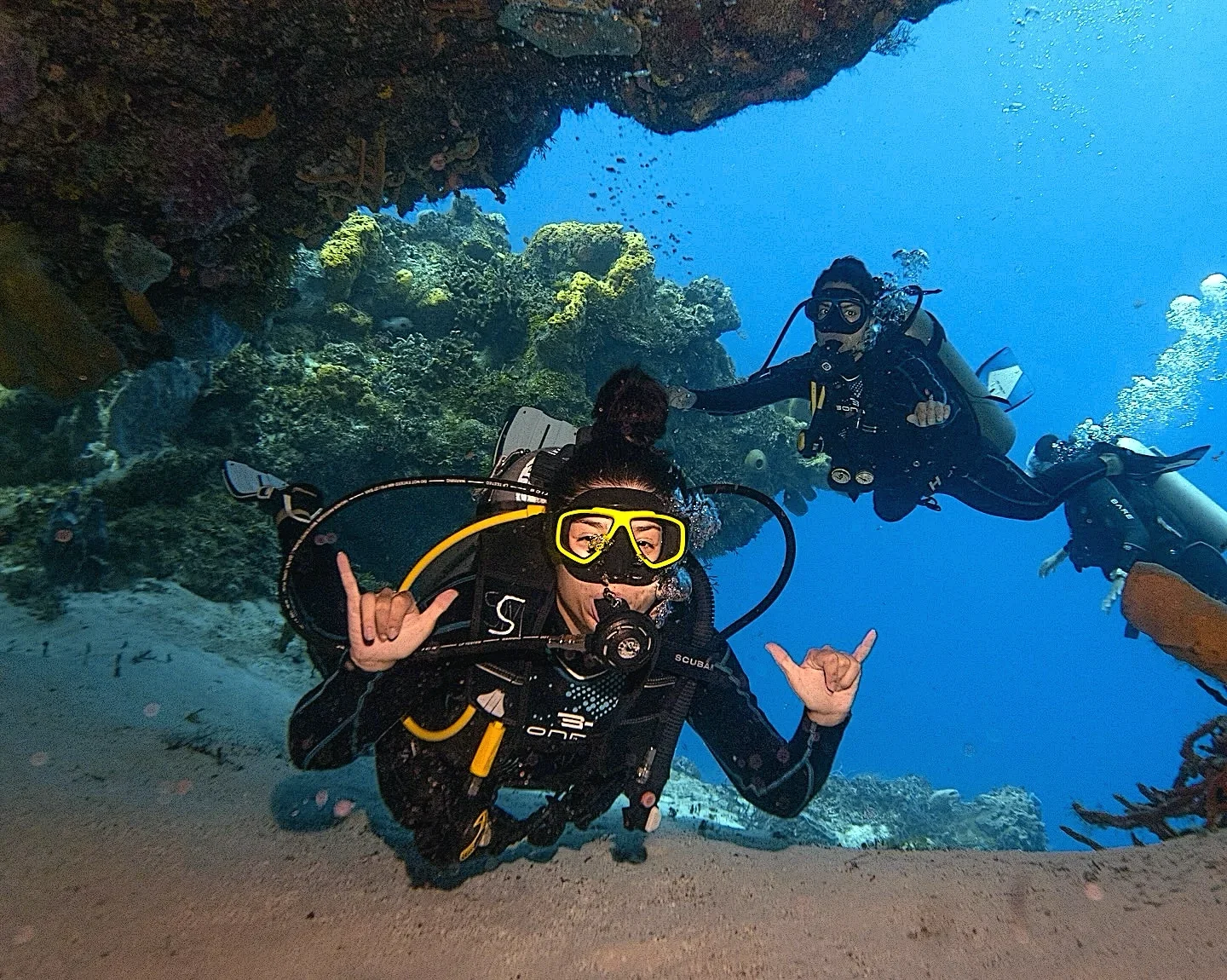 Scuba Diver posing in Cozumel