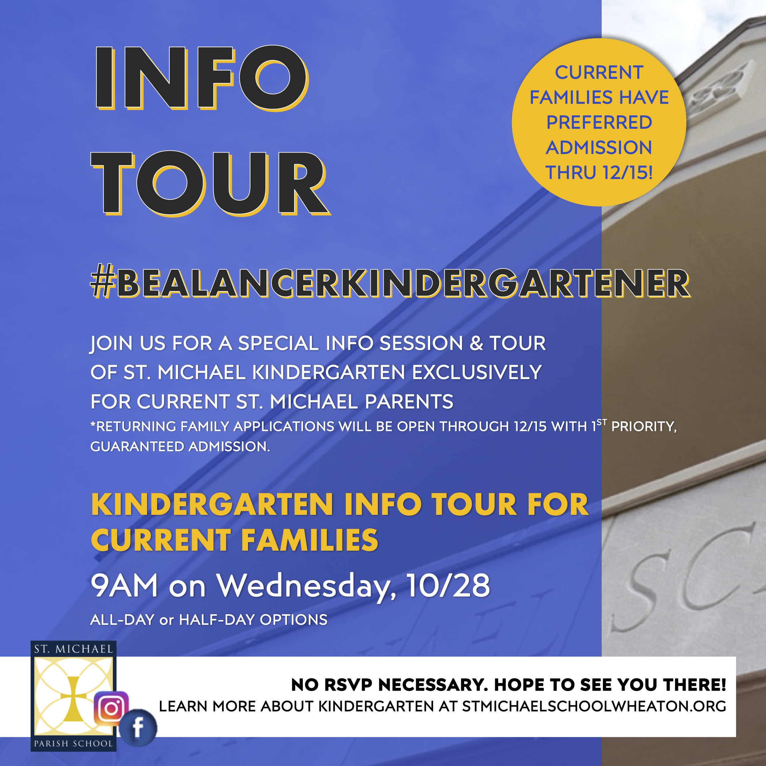 Current Family Kindergarten Info Tour 