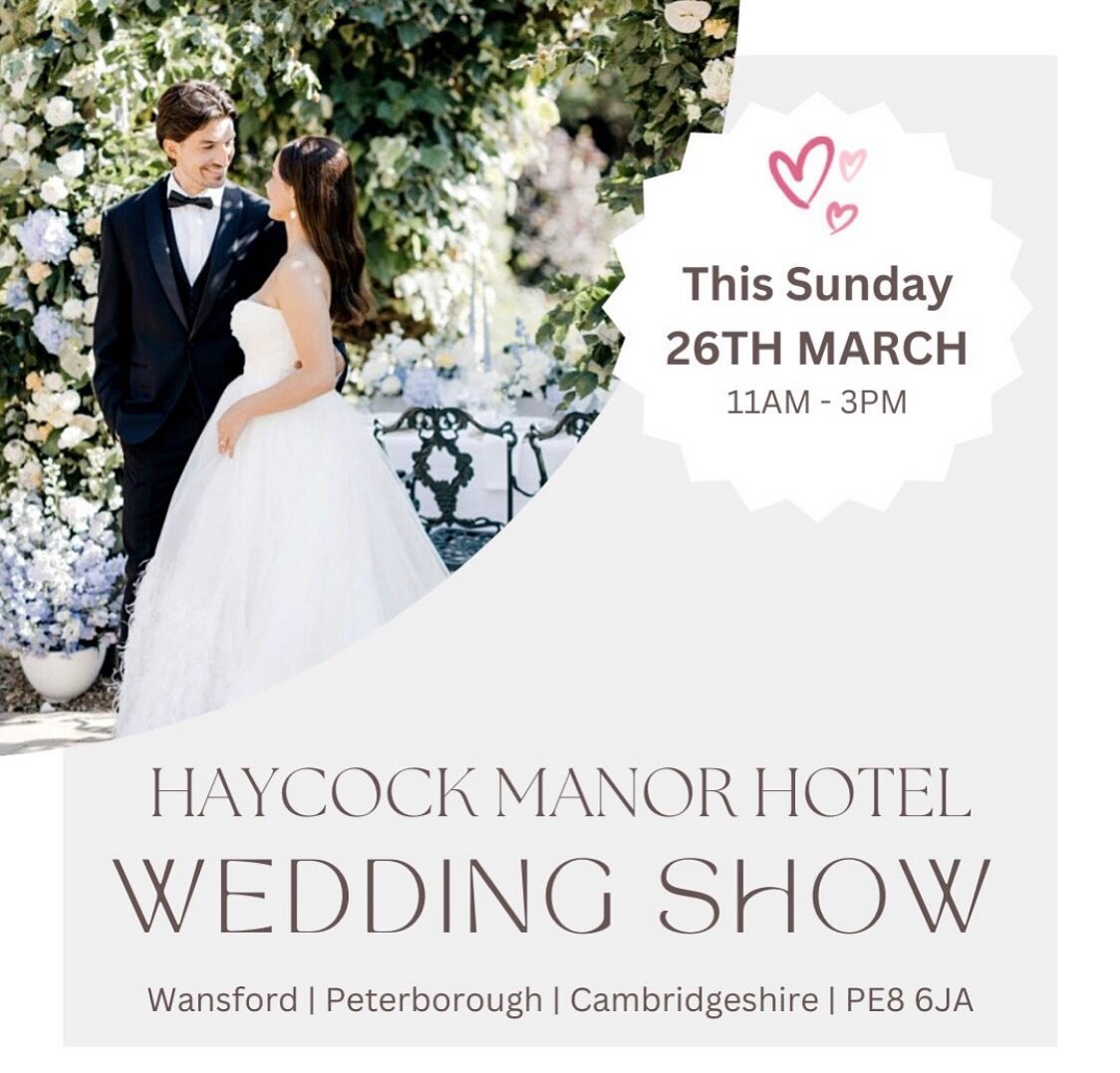 This Sunday I look forward to being at the @haycock_manor_wansford  @countyweddingevents wedding fair! 

Come along and say hello.

I&rsquo;ll be there to show you how I can that wow factor to your special day! 

#magic #weddingentertainment #cambrid