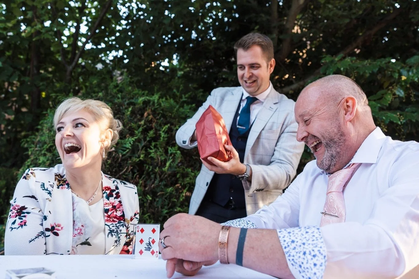 An incredible wedding at Woodlands Hotel, Spalding ✨

The reactions say it all &mdash; laughter, shock, and those unforgettable how did he do that?! moments 🪄

Huge thanks to @capturedbyemmajayne for capturing the magic so beautifully 📸

#WeddingMa