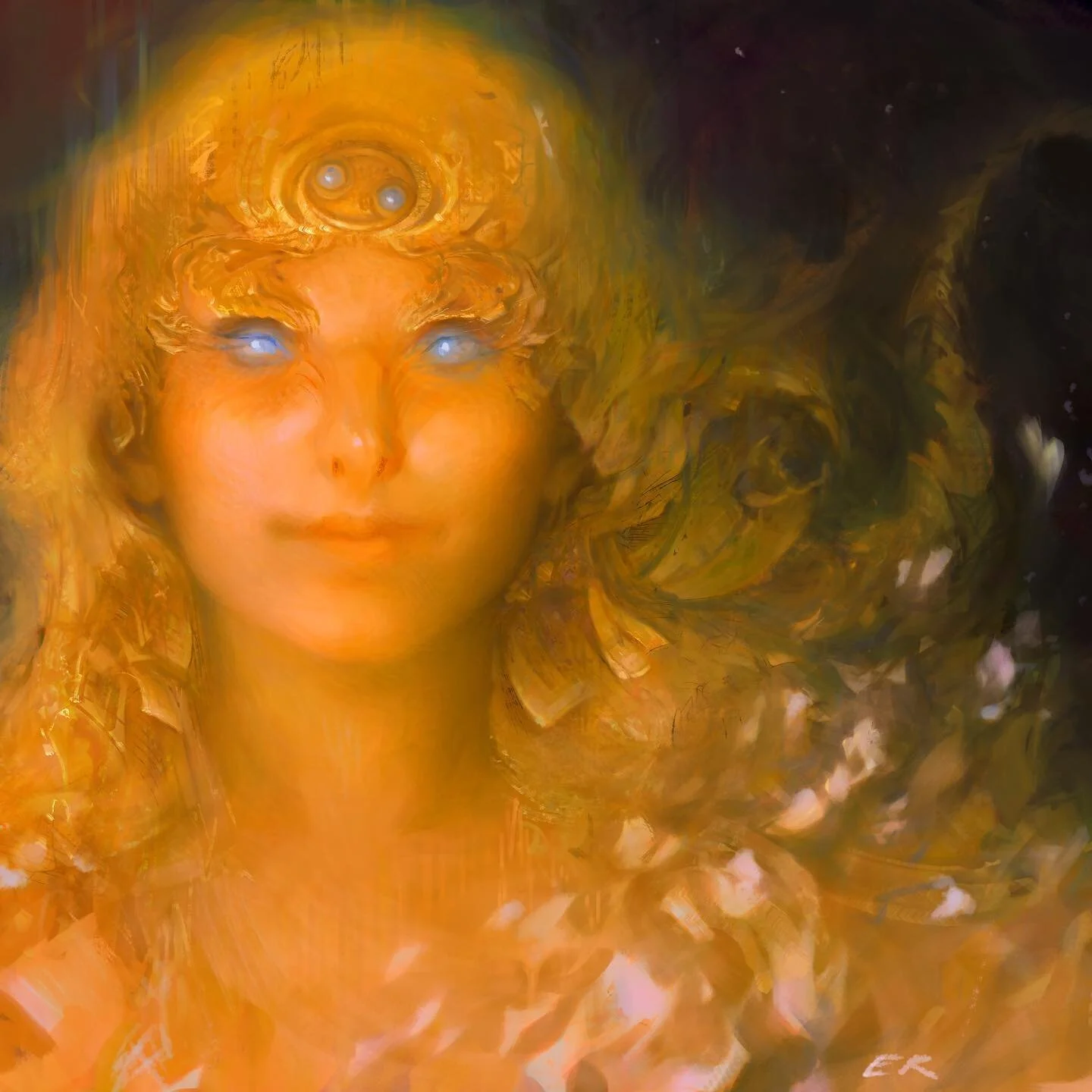 Happy Summer Solstice to you my dearest loves 🧡🌊.
I began this painting around this season in 2021, it carries a lot of resonance for me.
.
.
.
.
.
.
.
#noaiart #noai #digitalpainting #artistsoninstagram #welshartist #zodiacart #cancerseason #witch