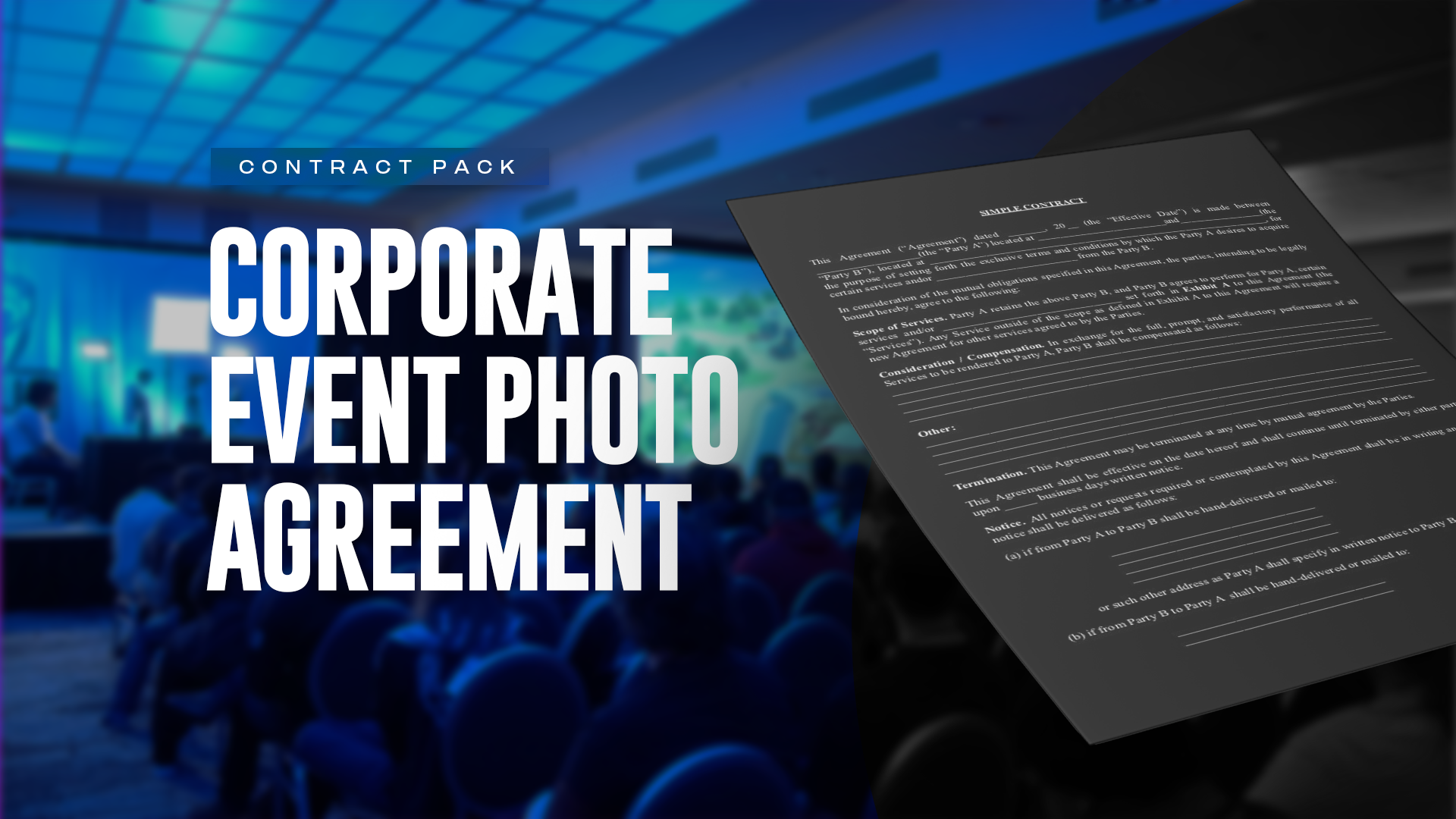 Corporate Event Photography Agreement