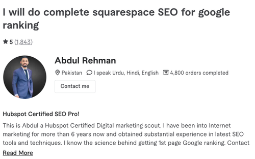 SQUARESPACE SEO
