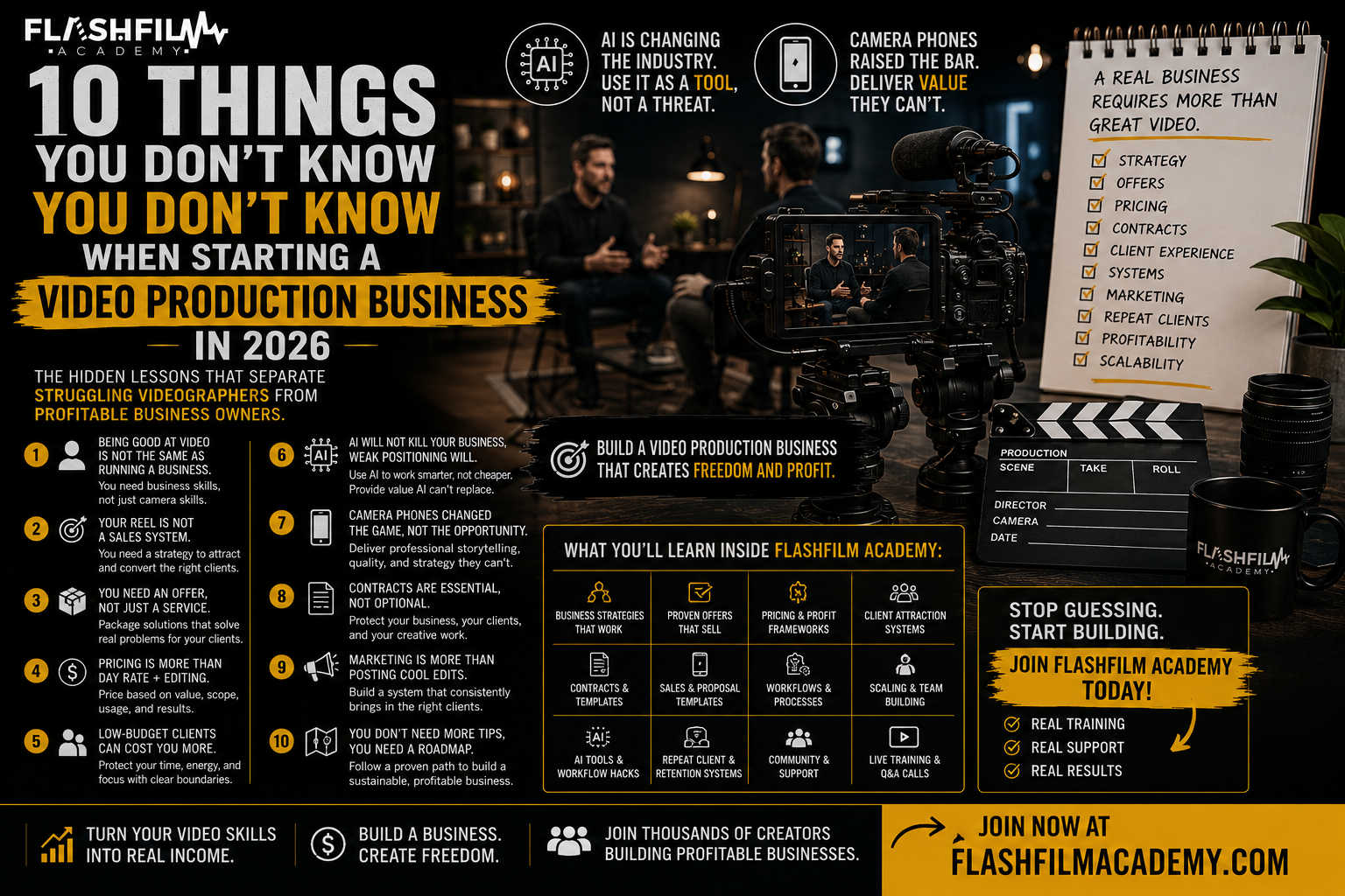 10 Things You Don’t Know You Don’t Know When Starting a Video Production Business in 2026