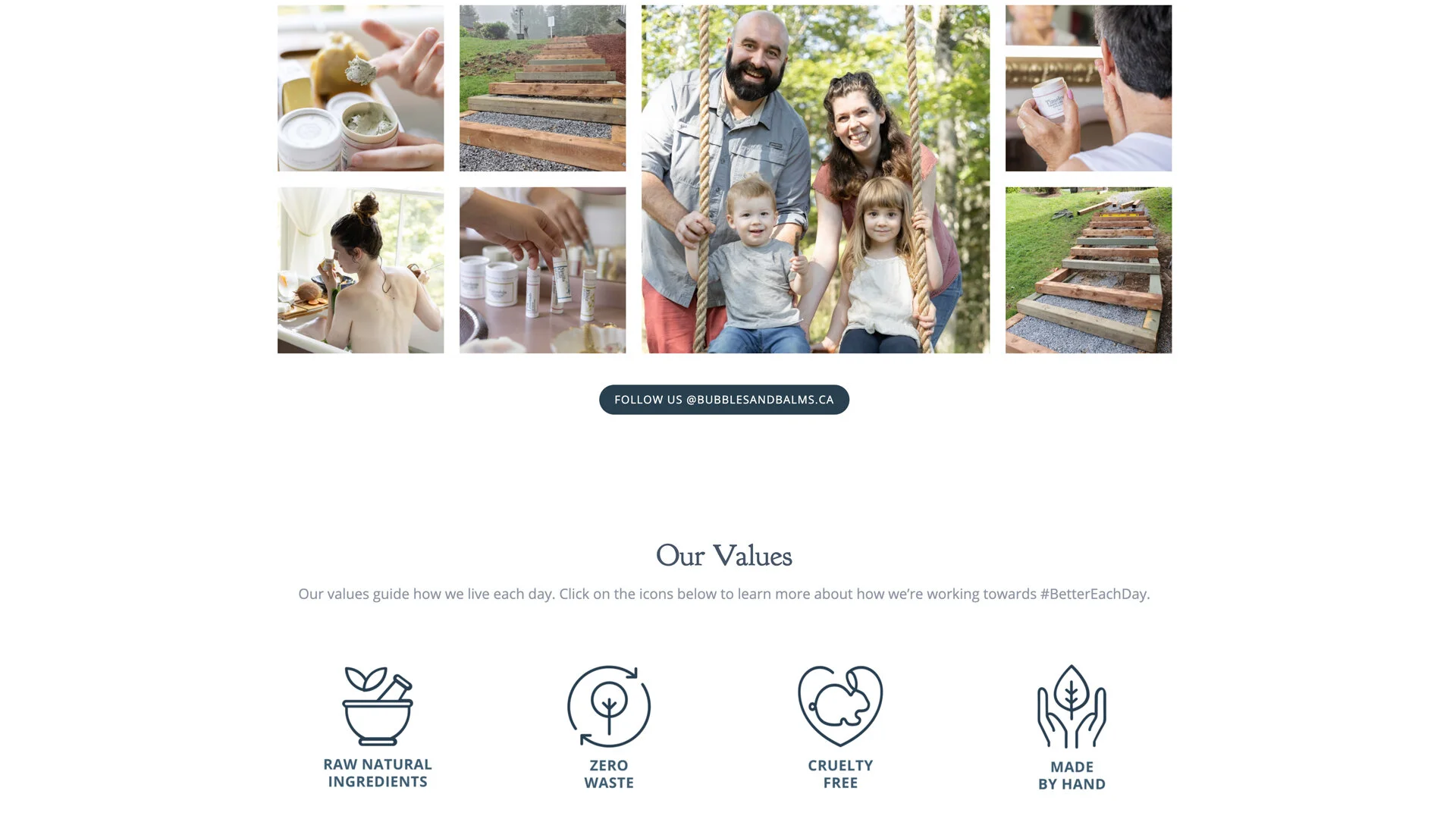 Bubbles and Balms Homepage Copy