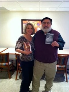 With poet Phil Woods