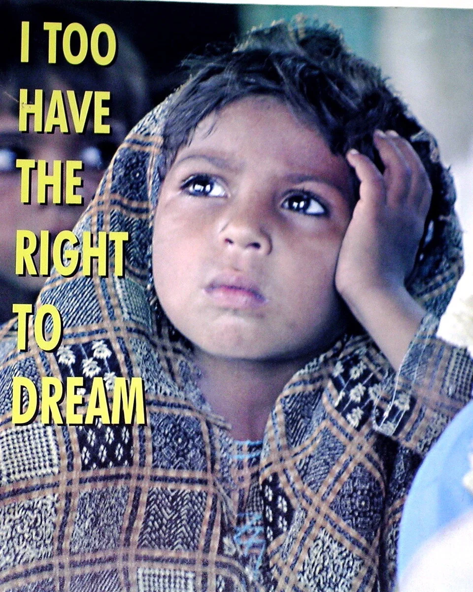 Poster opposing child labor, Lahore, Pakistan