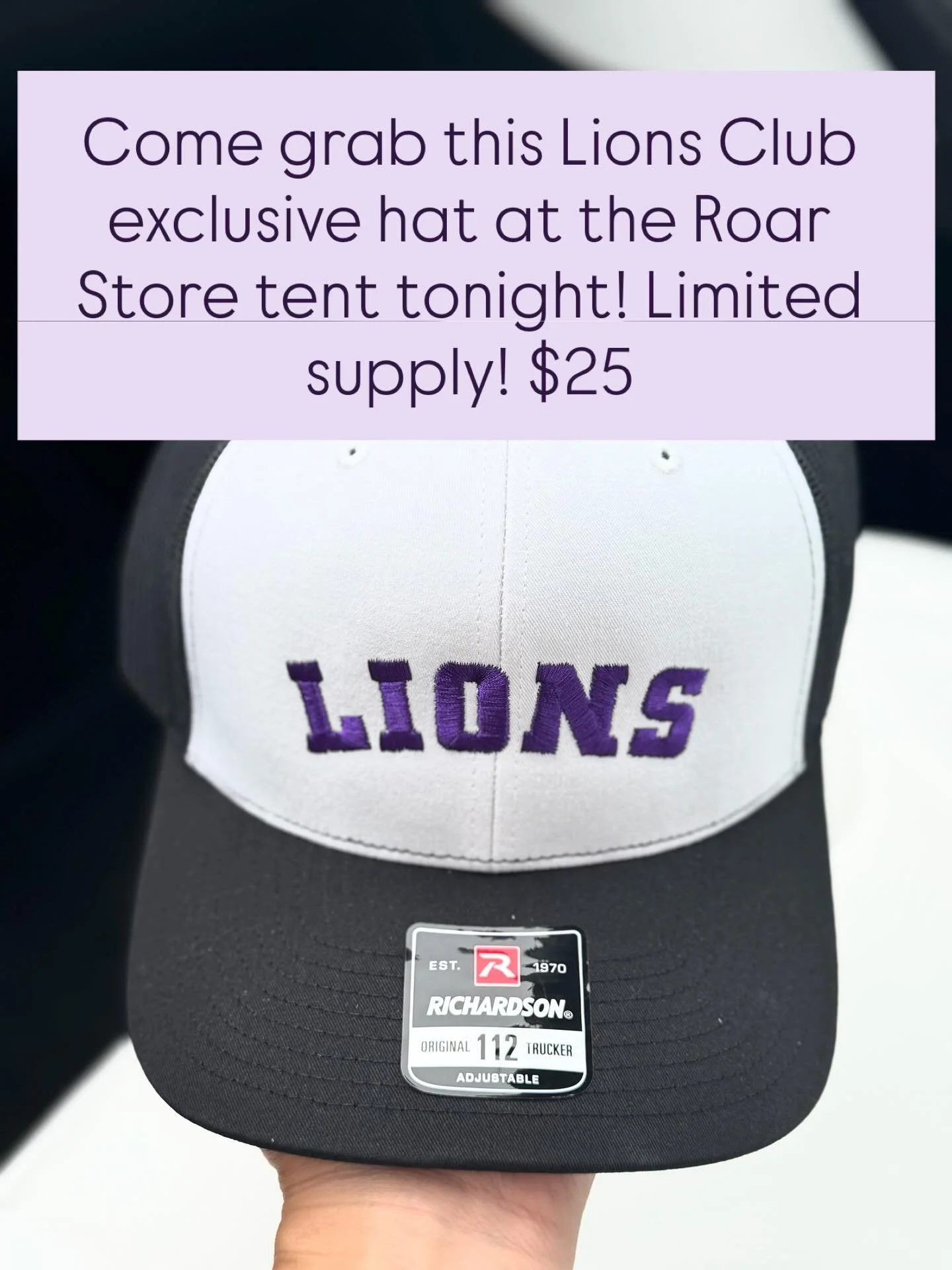 📣 Hurry! Don&rsquo;t wait! 

✅ Come get yours at tonight&rsquo;s Varsity game. 🙌🧢