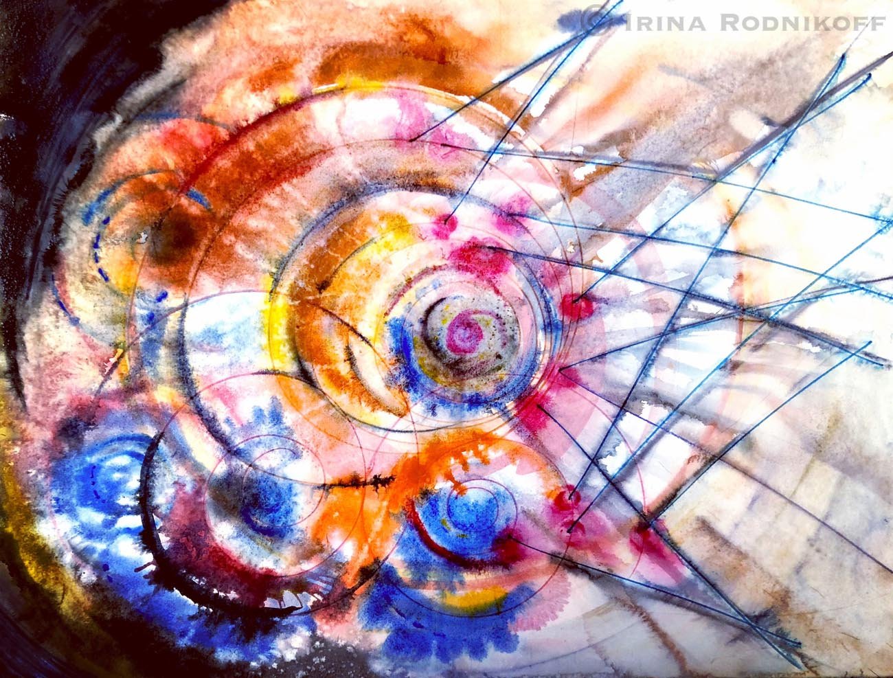 Emanation | 50 cm x 60 cm | Watercolour on Paper | 475 USD (Unframed)
