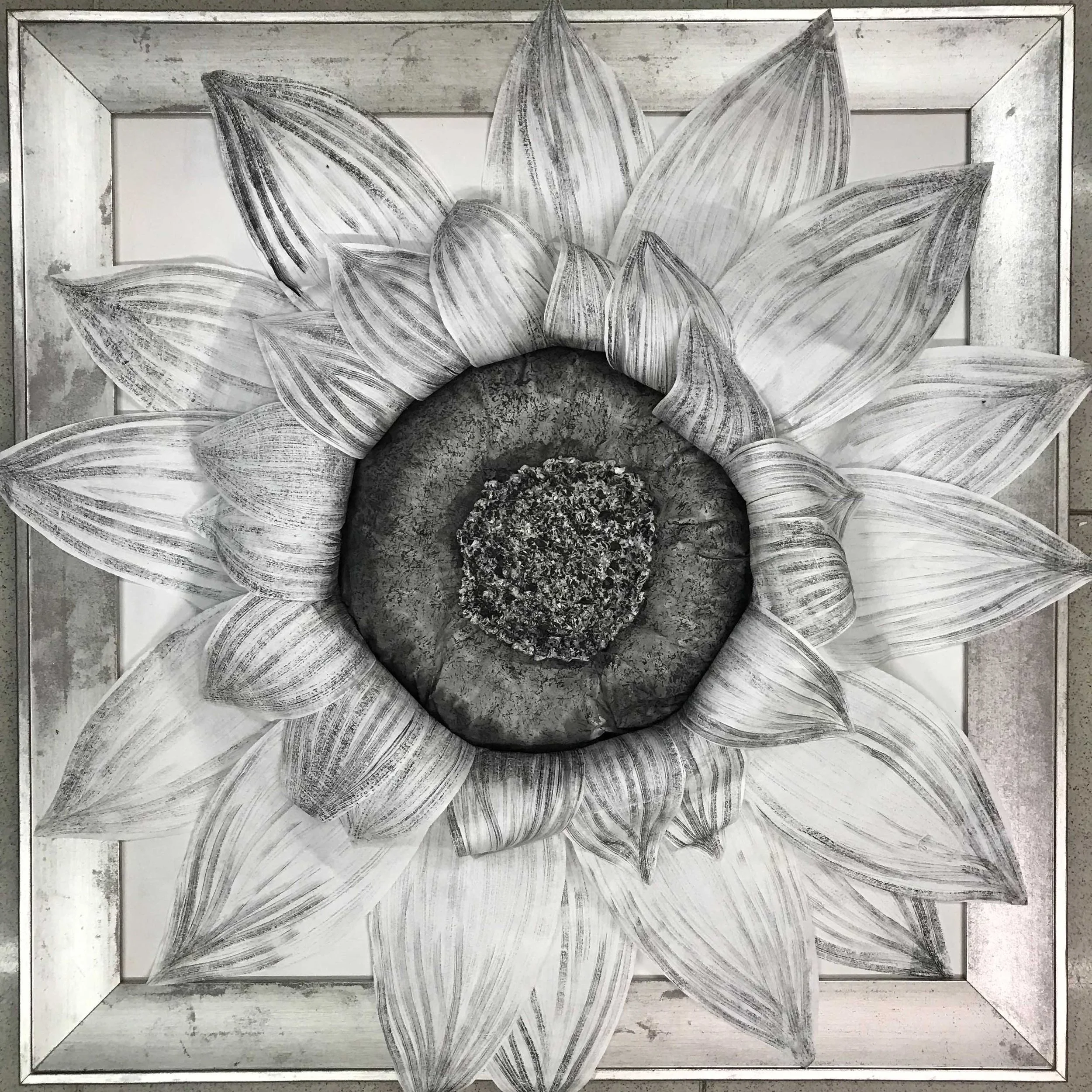 Sunflower | Installation, Rice Paper with Chinese Ink | 65 cm x 66 cm (with Frame) | USD 4,000