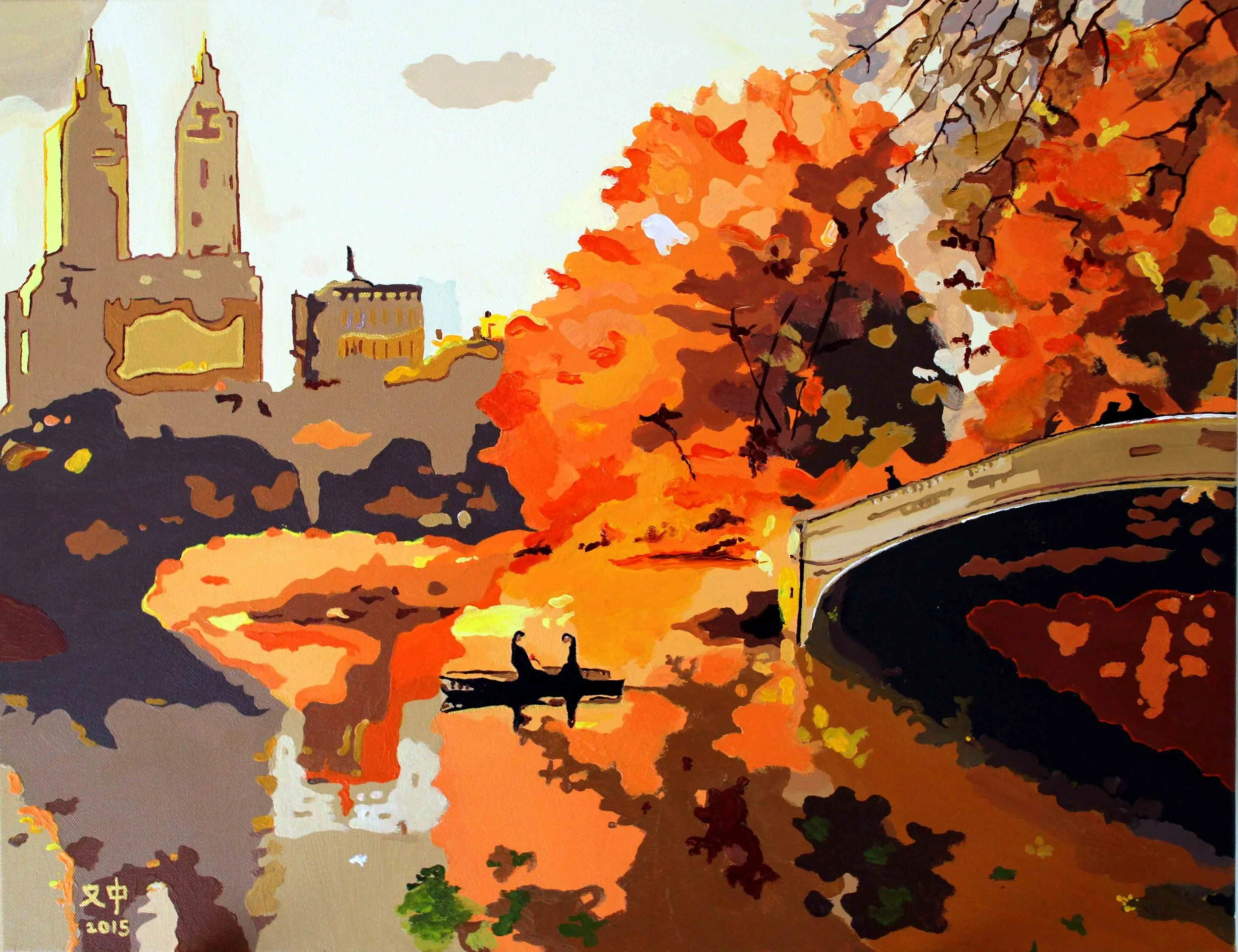 Autumn Melody | 41 x 53 cm | Acrylic on Canvas | 1620 USD