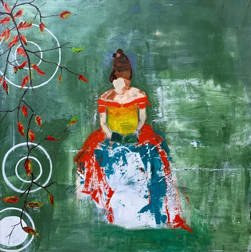 Time by Myself 2 | Acrylic on Canvas | 80 x 80 cm | 700 USD