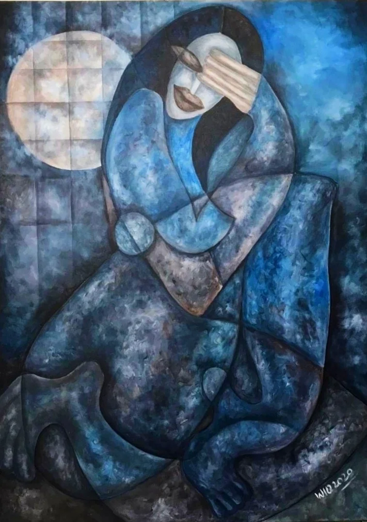 She | 80 x 120 cm | Acrylic on Canvas | 6800 USD