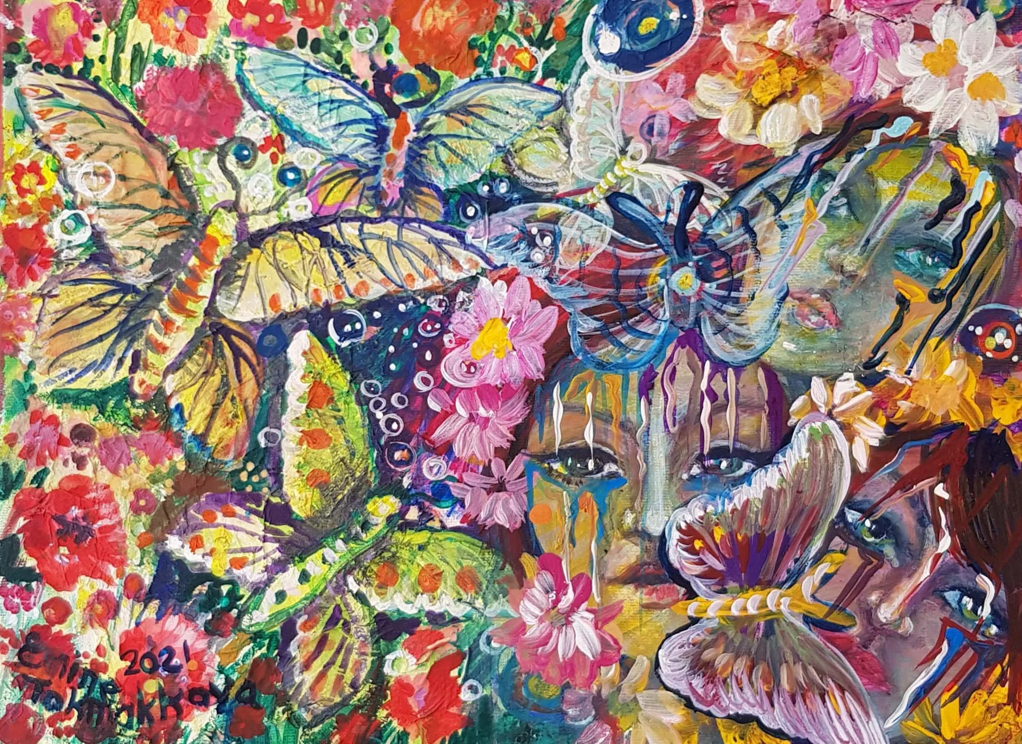 Freedom of Colours Energy | Acrylic on Canvas | 15 x 25 cm | 700 USD 