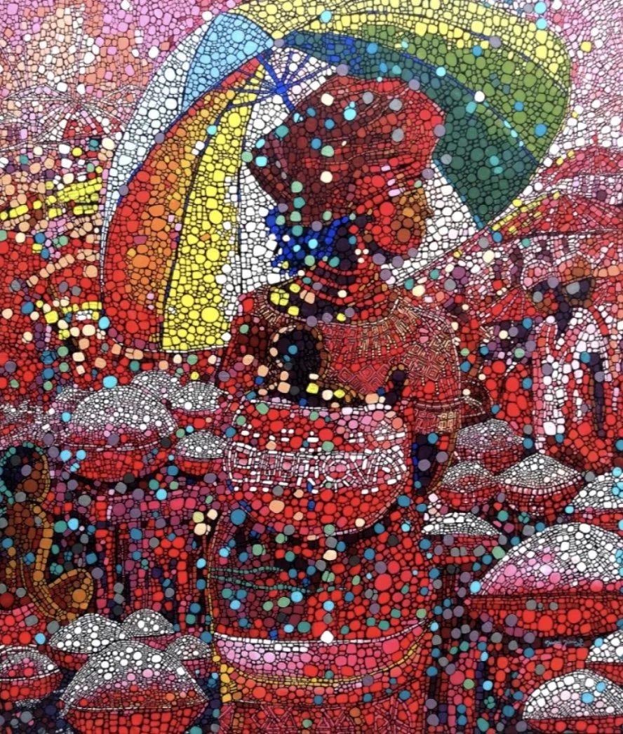 The Queen Mother | Acrylic on Canvas | 170 x 148cm | 7070 USD